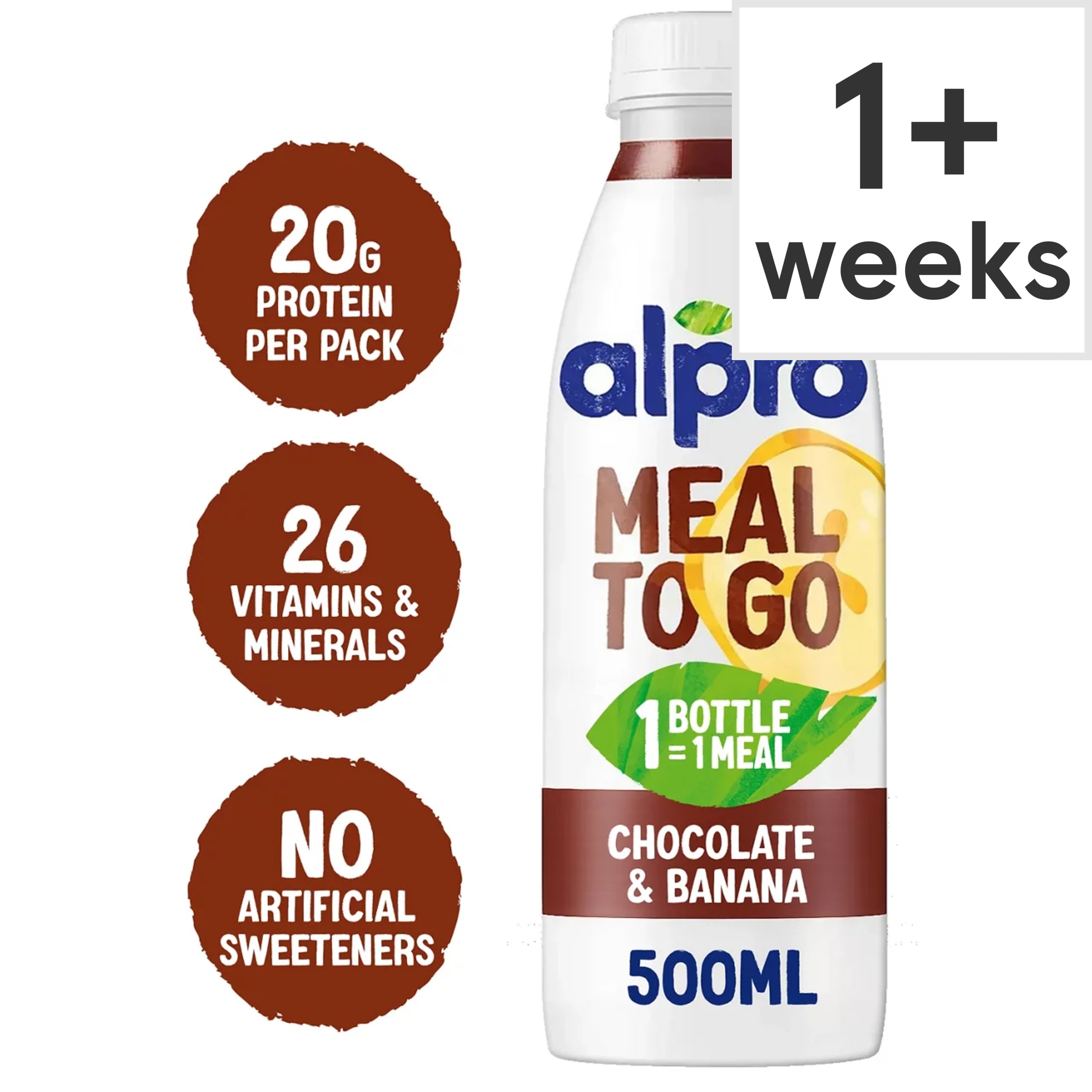Alpro Meal To Go Chocolate & Banana Flavour Drink 500ml