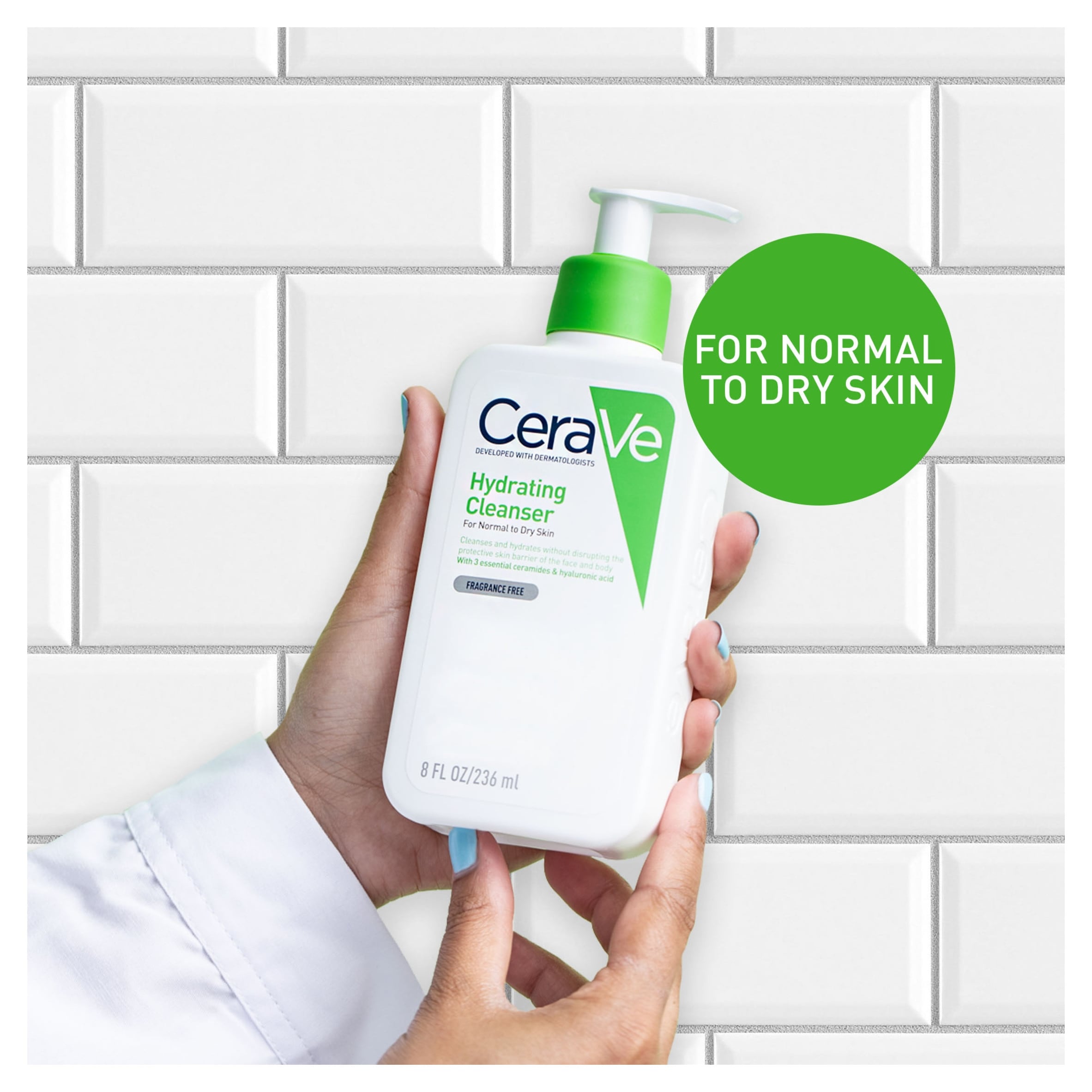 CeraVe Hydrating Cleanser with Hyaluronic Acid for Normal to Dry Skin 473ml thumbnail 4