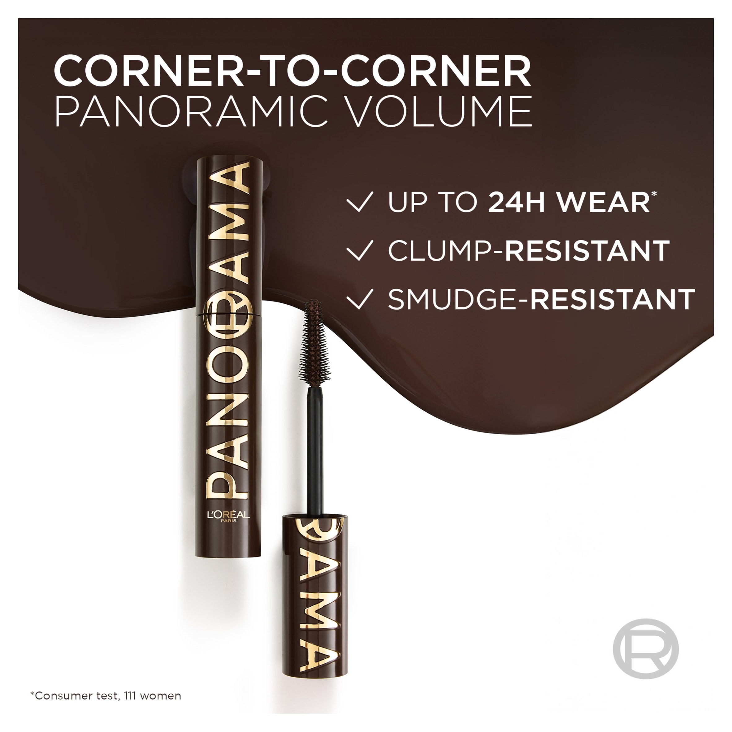 L'Oreal Paris, Volume Million Lashes Panorama Chromatic Mascara, Brun Leather, 9.9ml thumbnail 3