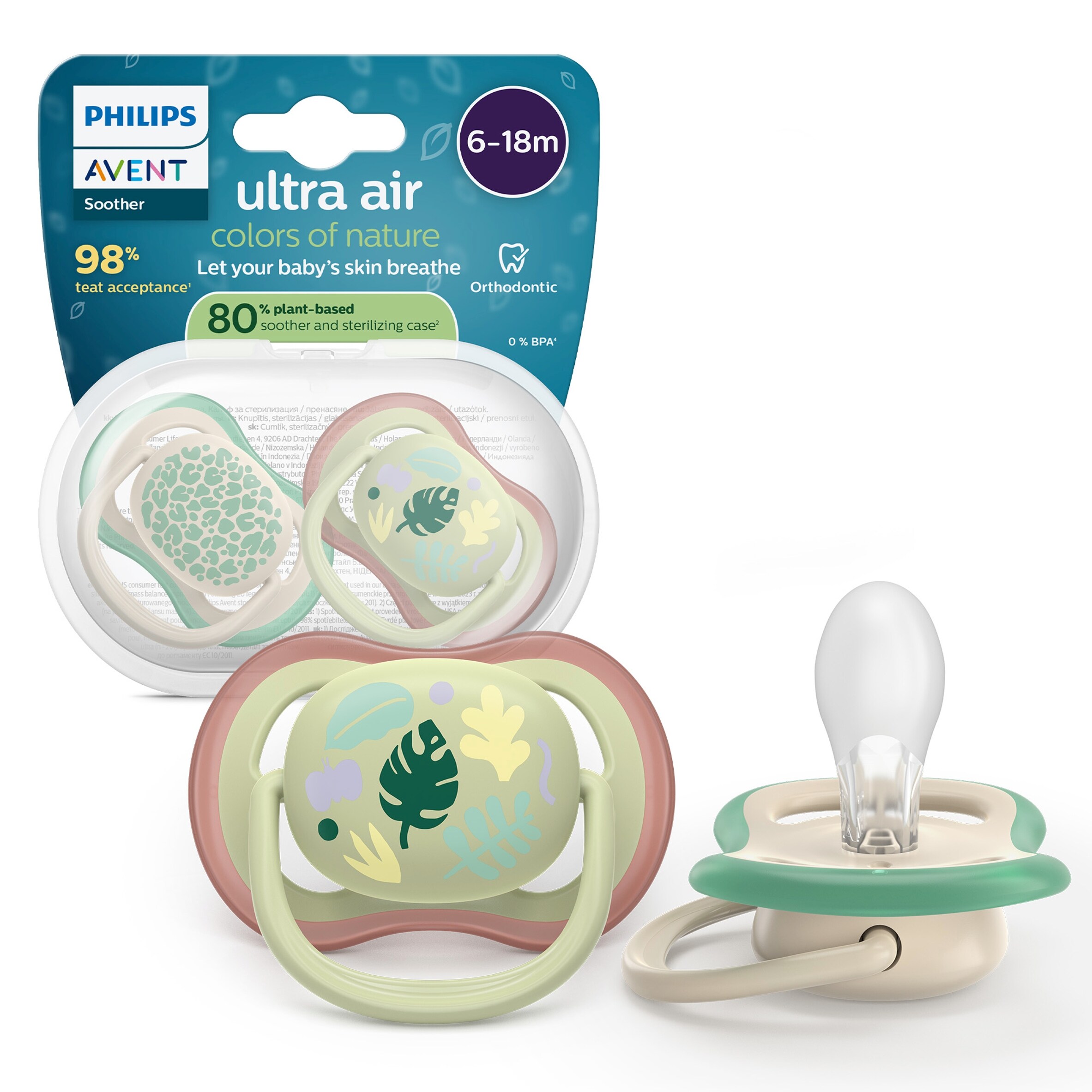 Philips Avent Ultra Air Soother 6-18 months 2 pack thumbnail 2