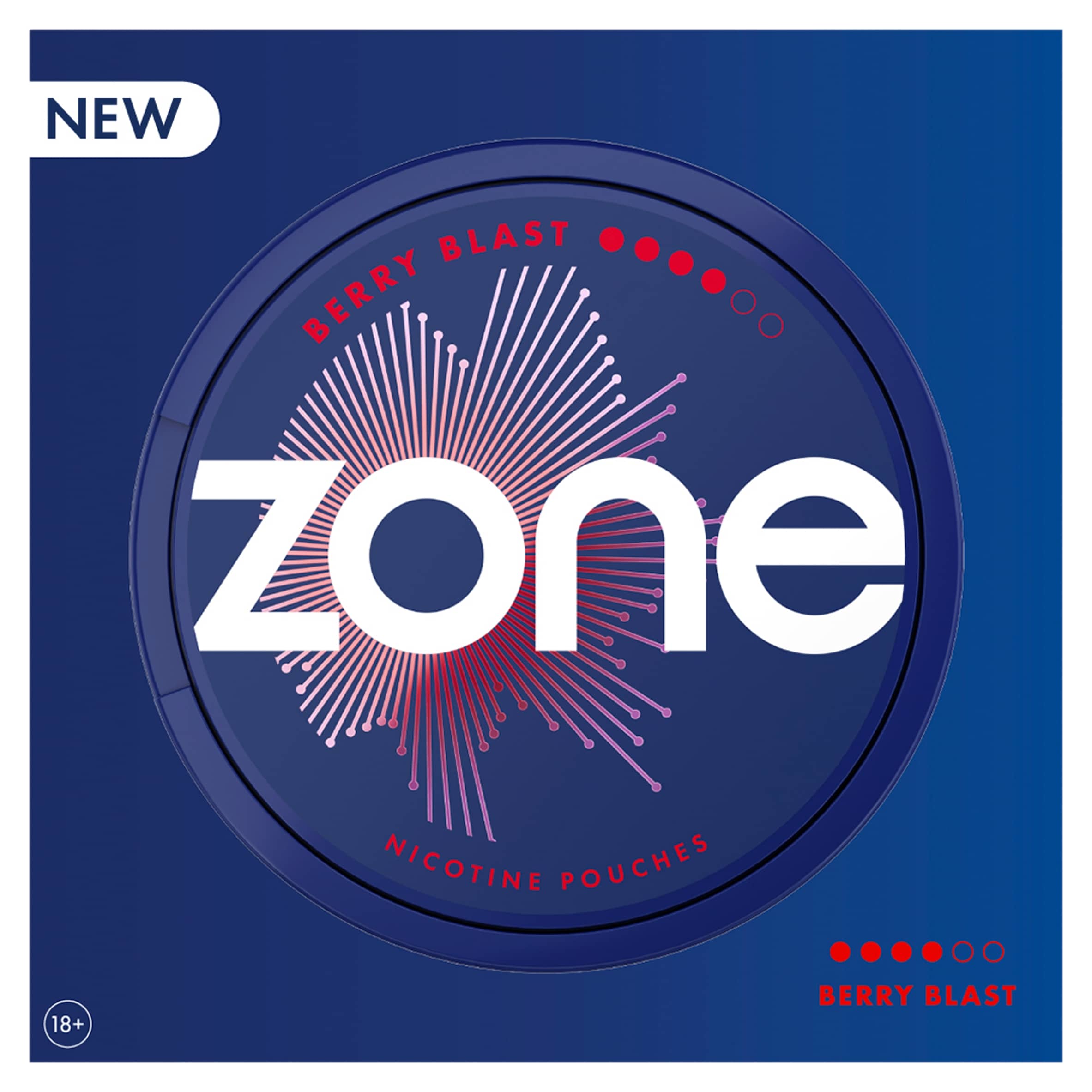 Zone Berry Blast Nicotine Pouches 11mg x 20 Pouches 14.1g