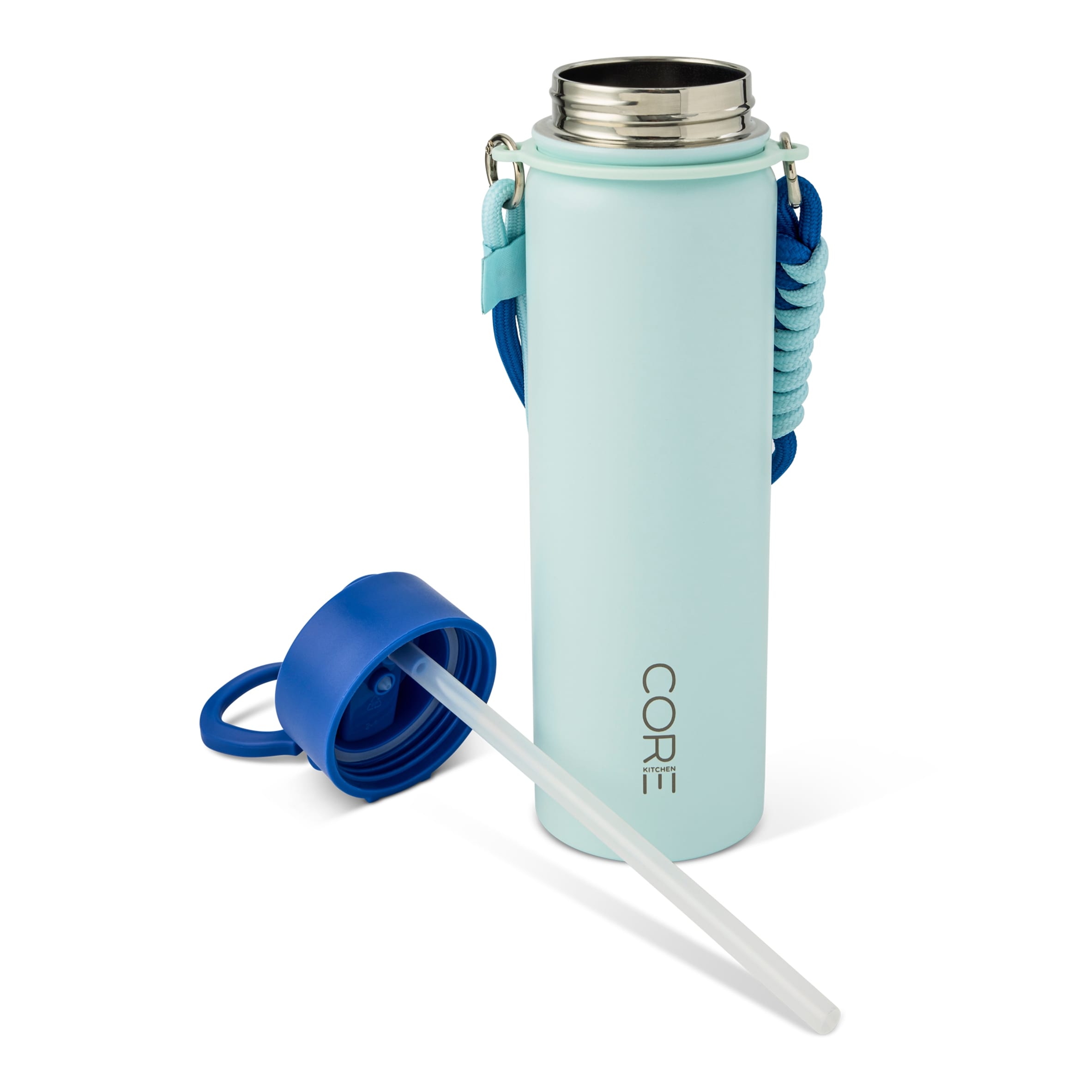 Core Kitchen Blue Zeno Metal Drinking Water Bottle 650ml thumbnail 3