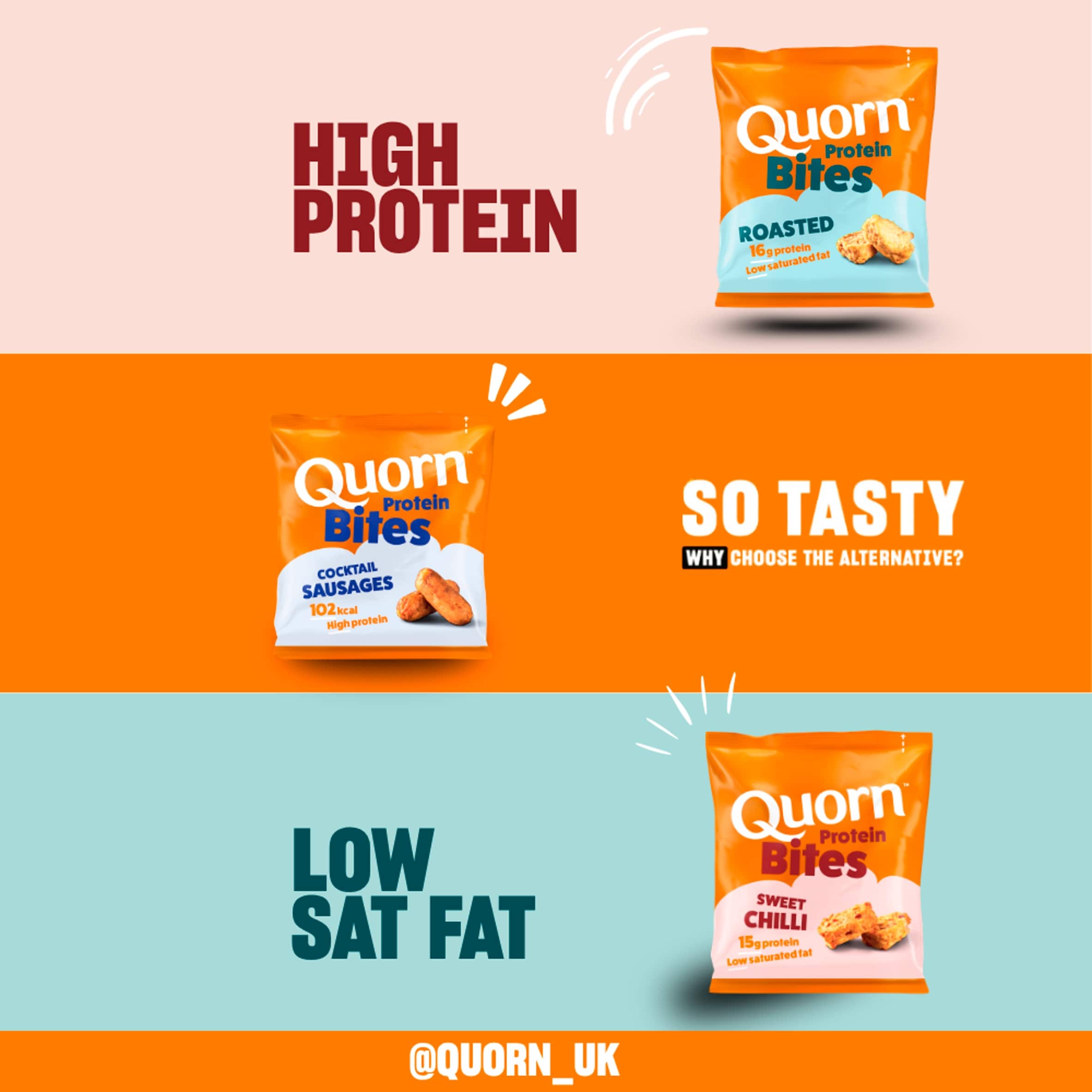 Quorn Roasted Protein Bites 70g thumbnail 3