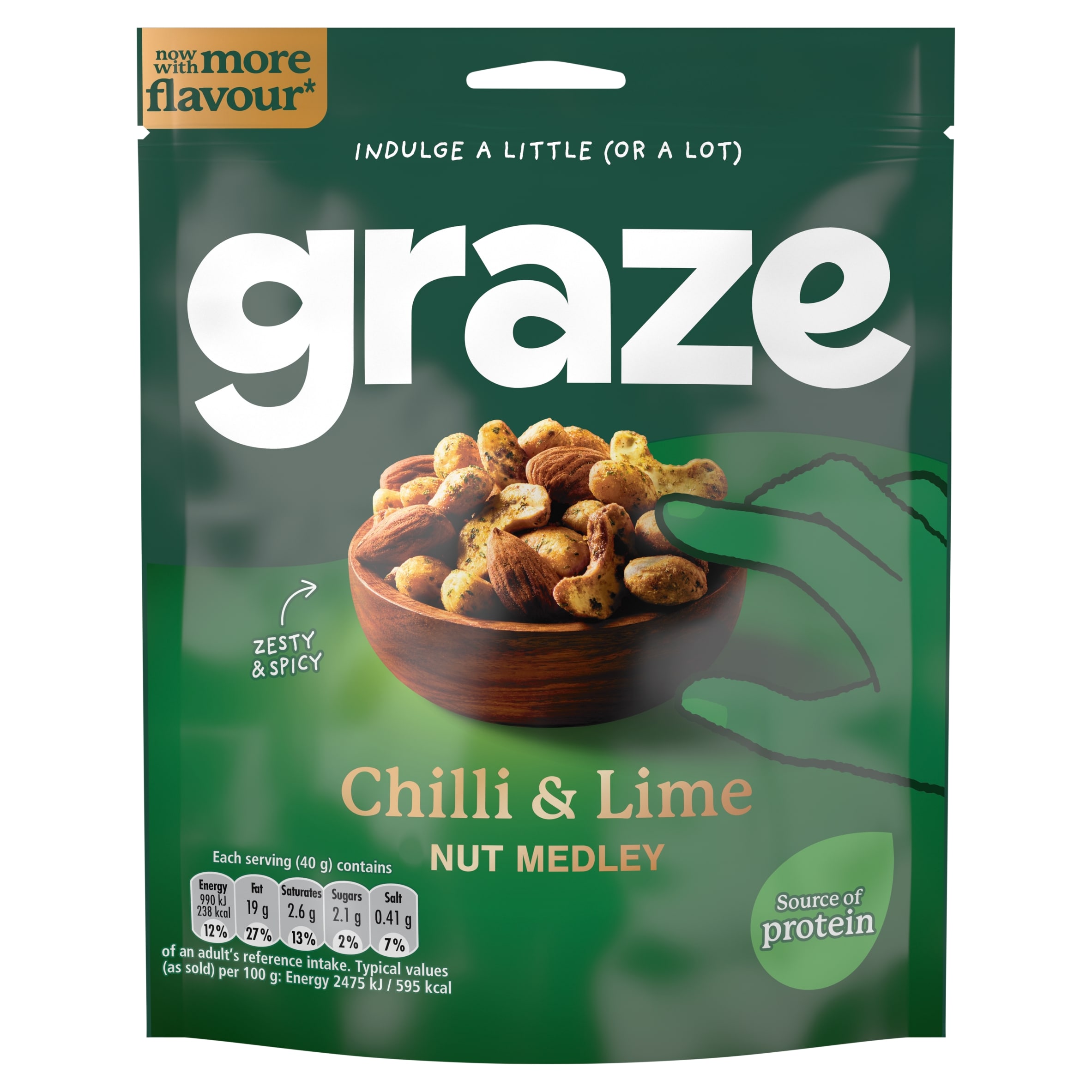 Graze Chilli & Lime Nut Medley 120g