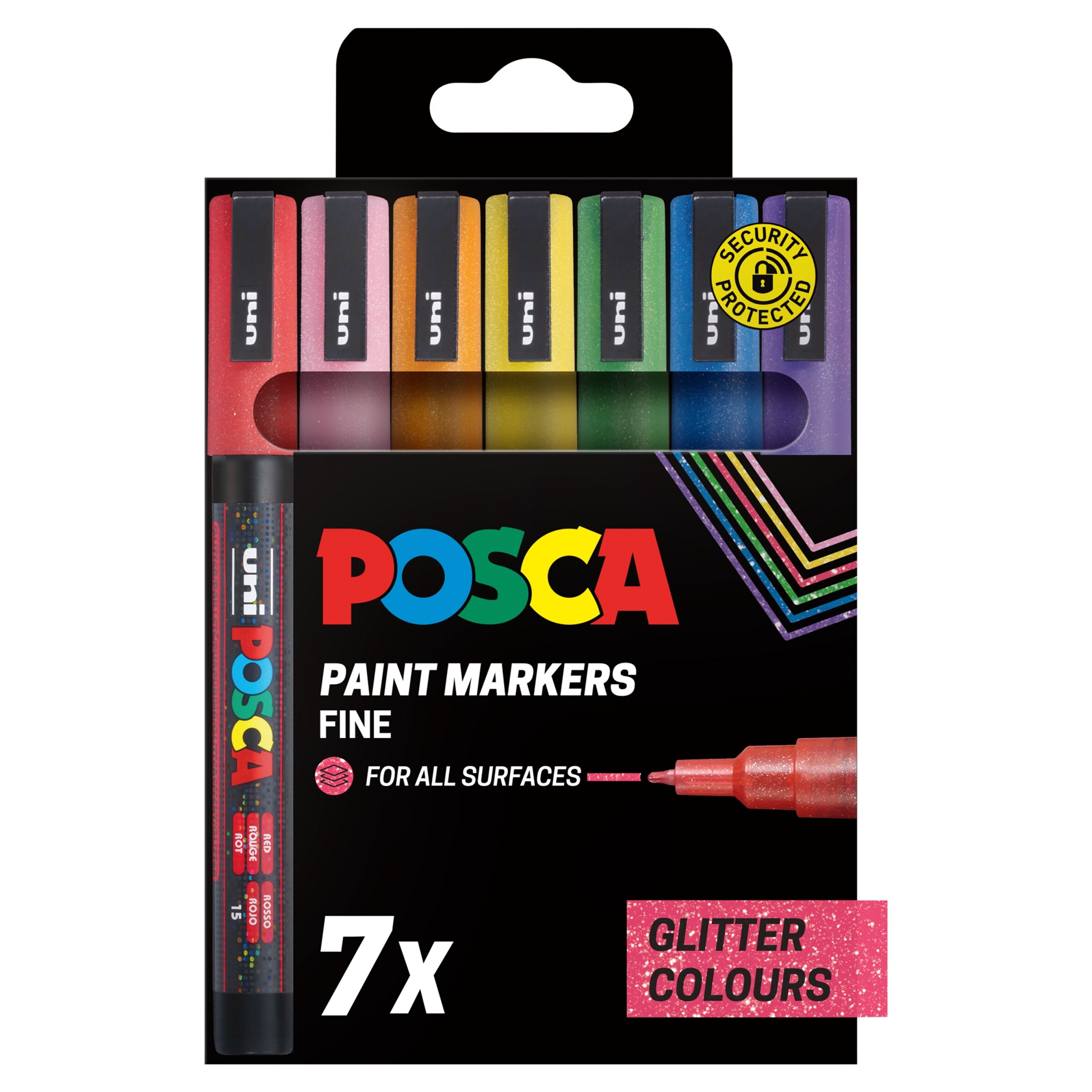 Posca glitter paint markers 7 Pack