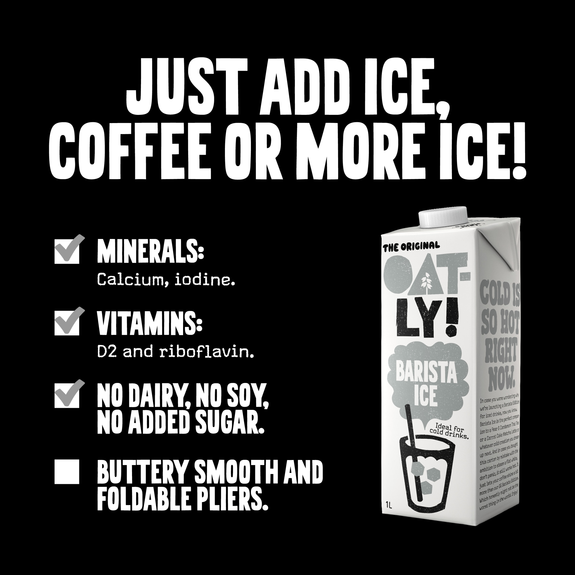 Oatly The Original Oat Drink Barista Ice 1L thumbnail 2