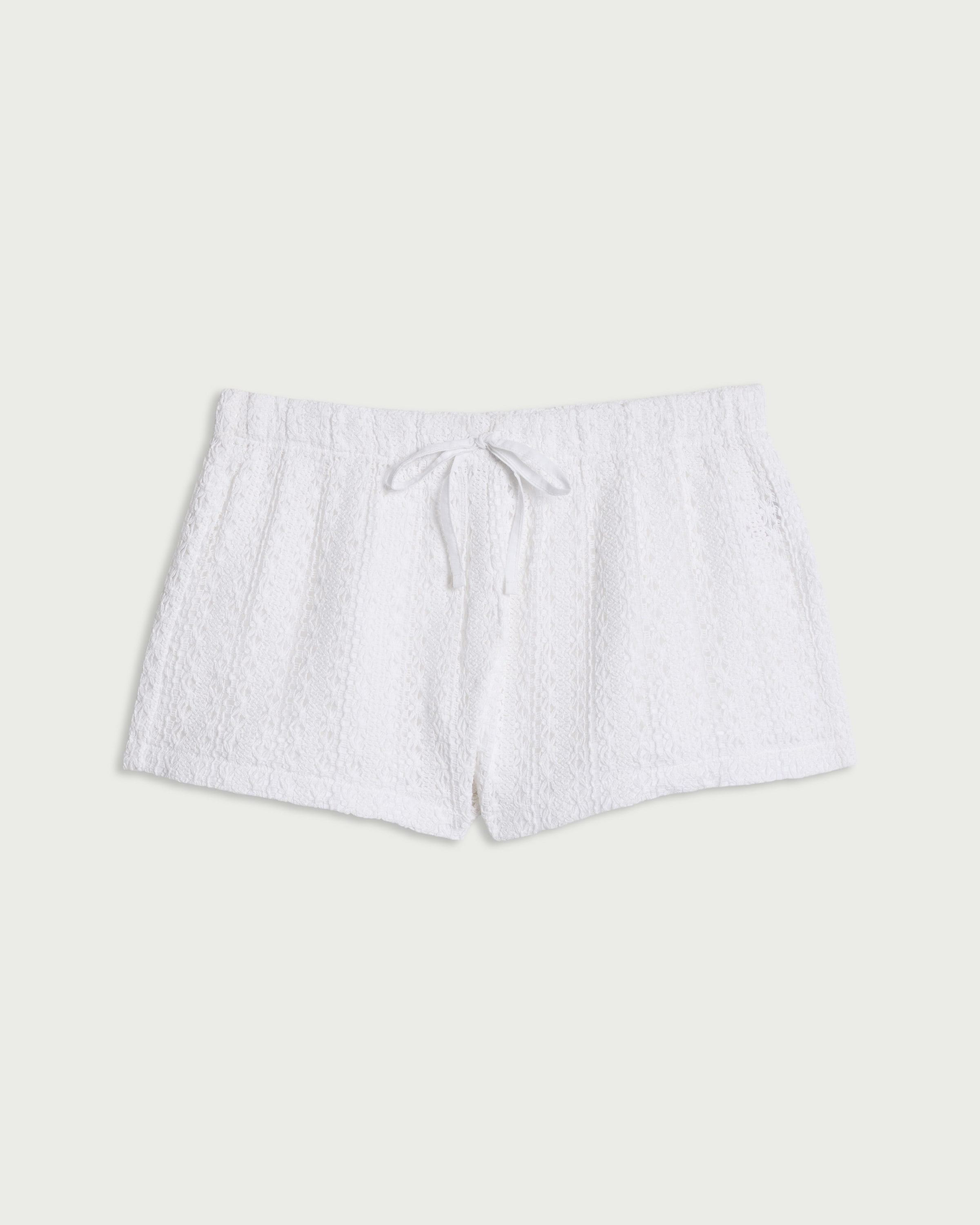 OH ME OH MY Pure Cotton Textured Shorts in White