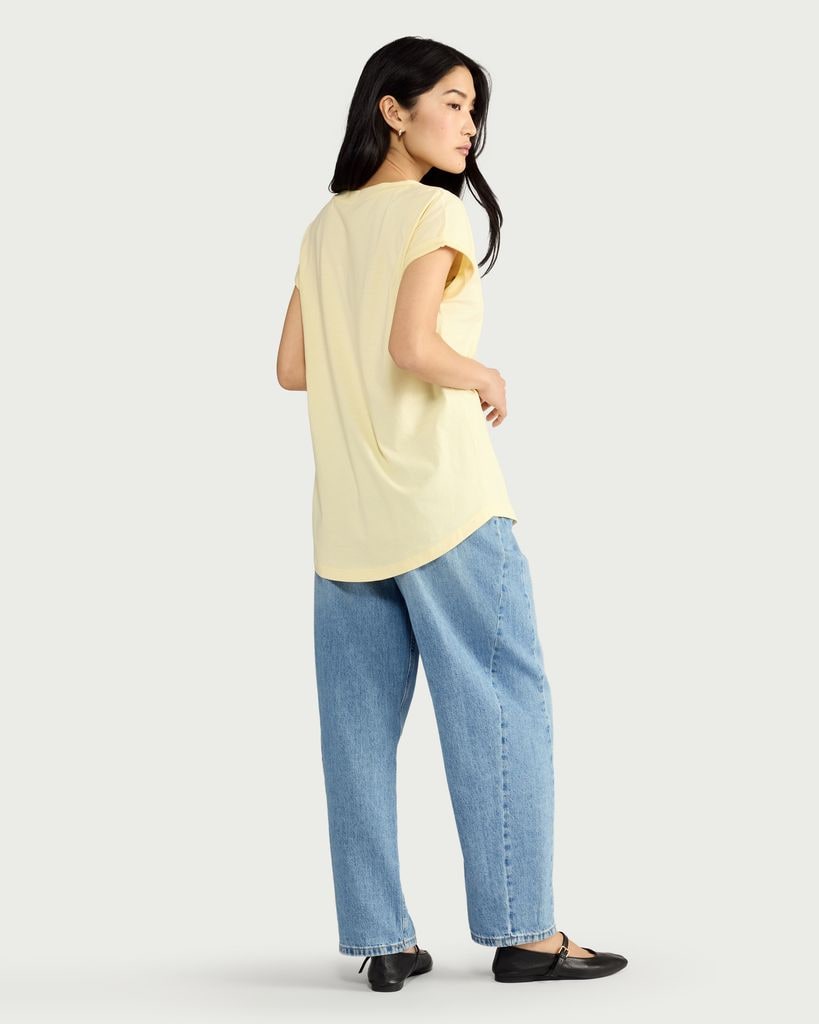 F&F Pure Cotton Short Sleeved T-Shirt in Yellow thumbnail 2