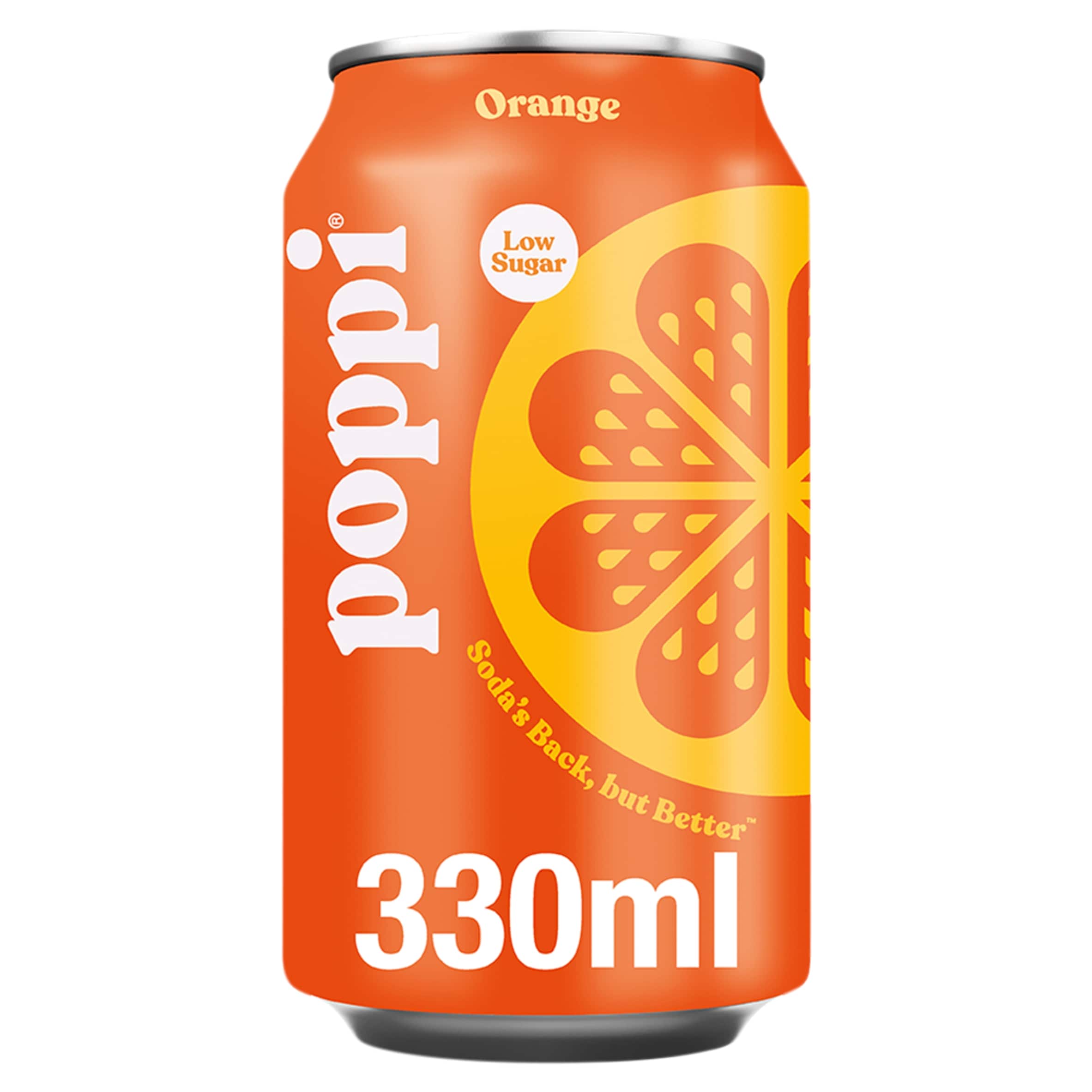 Poppi Orange Soda Can 330ml