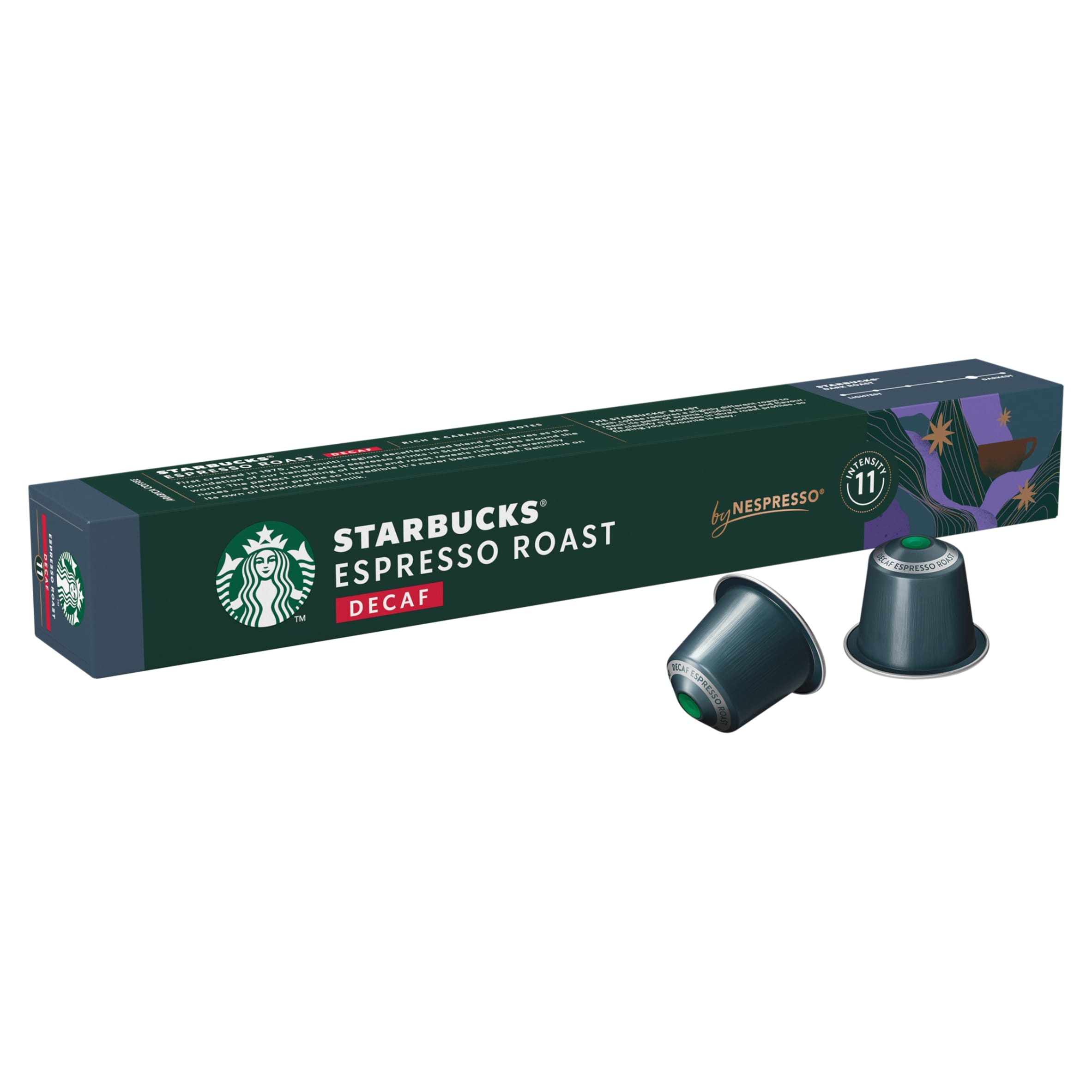 STARBUCKS by Nespresso Espresso Roast Decaf 10 Capsules 55G thumbnail 2