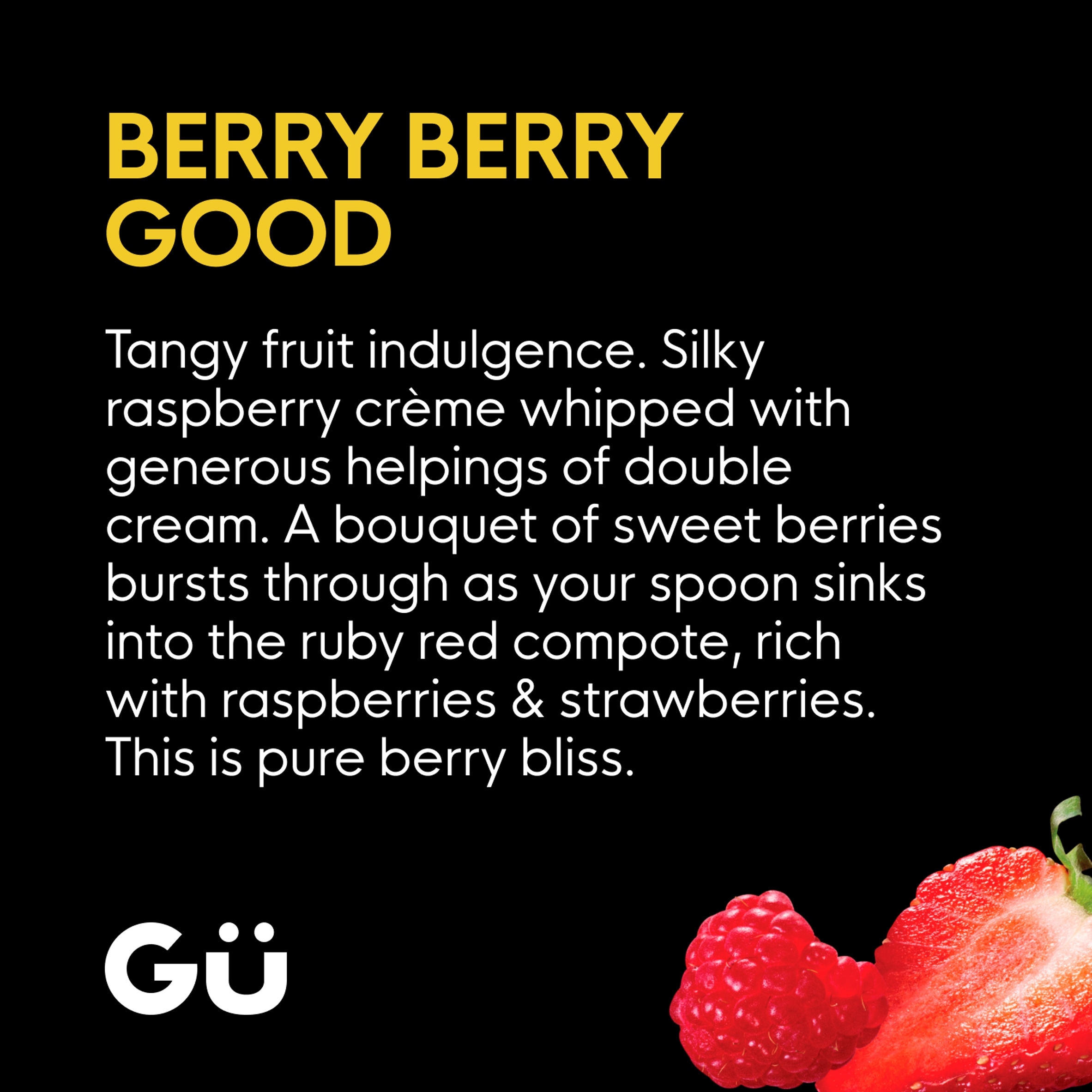 Gu Raspberry & Strawberry Fruit Crème Dessert 2x85g thumbnail 4