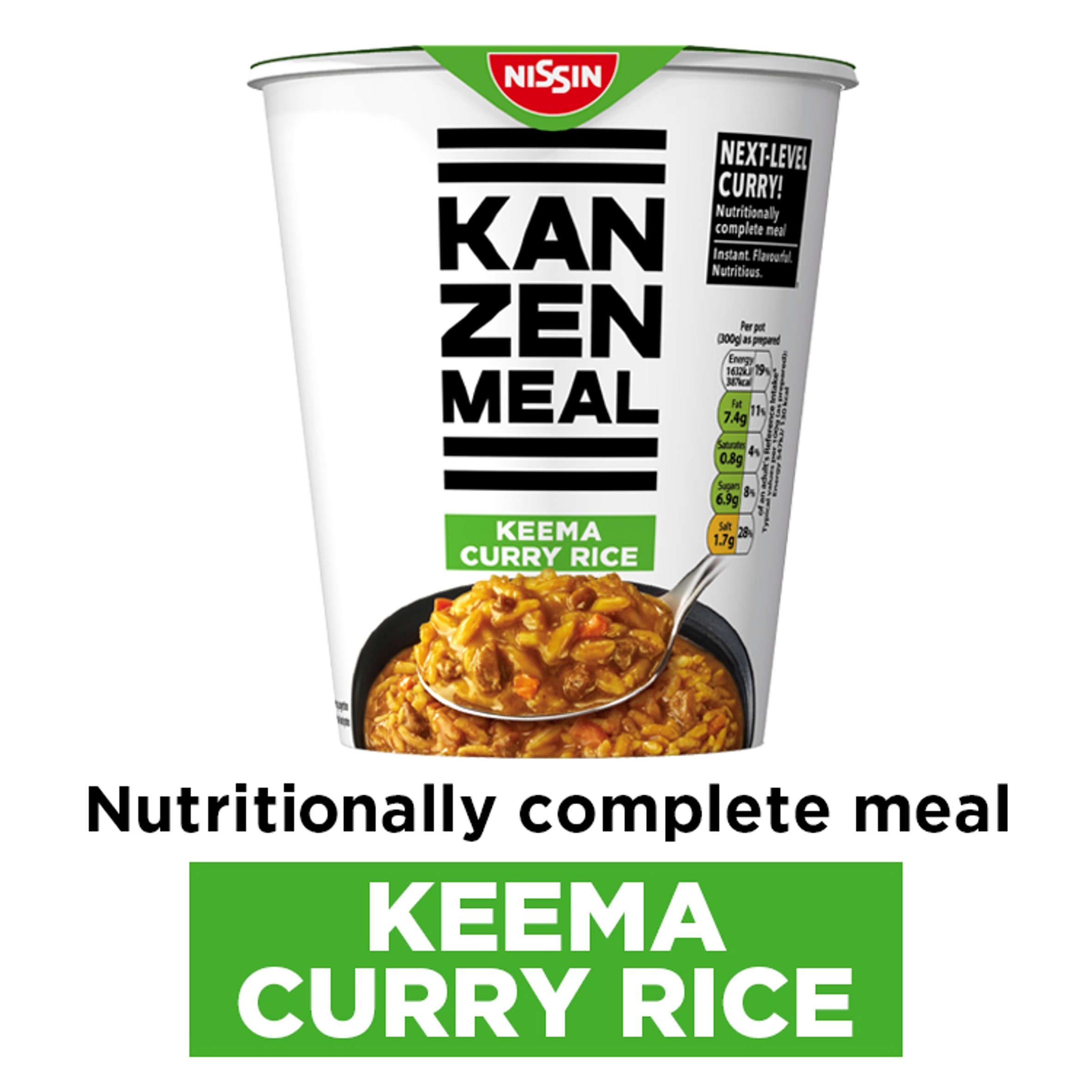 Nissin Kanzen Meal Keema Curry Rice Pot 107g thumbnail 2