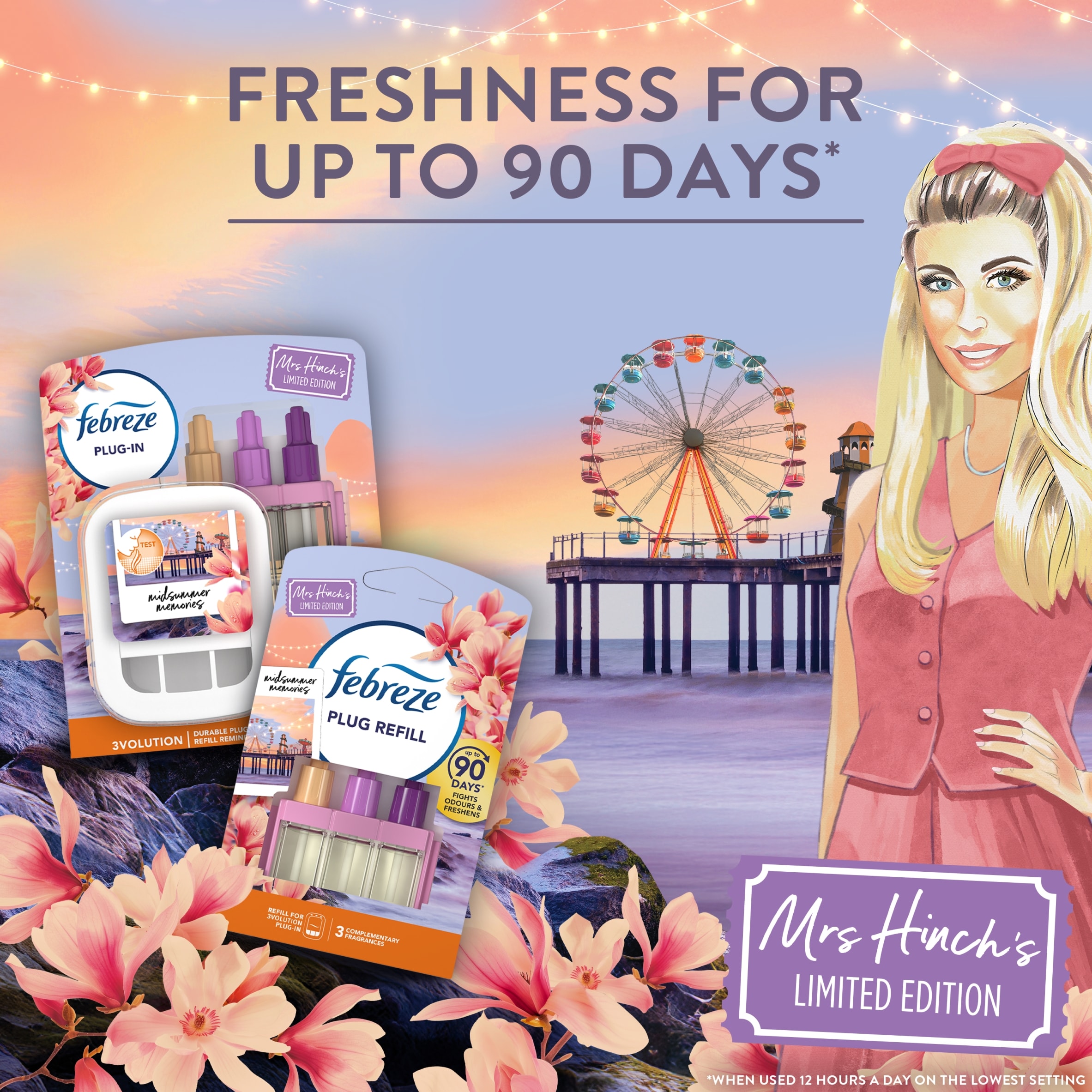 Febreze Plug Refill Mrs Hinch's Limited Edition Midsummer Memories 20ml thumbnail 3
