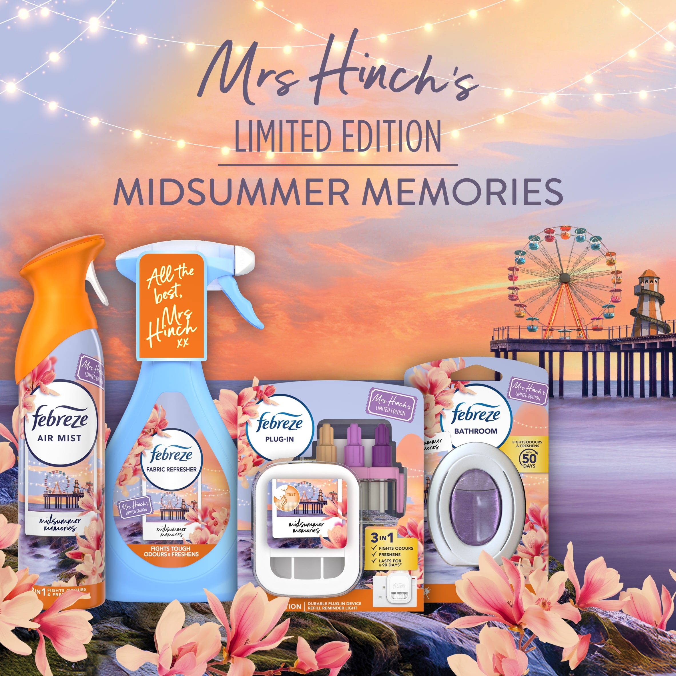 Febreze Plug Refill Mrs Hinch's Limited Edition Midsummer Memories 20ml thumbnail 5