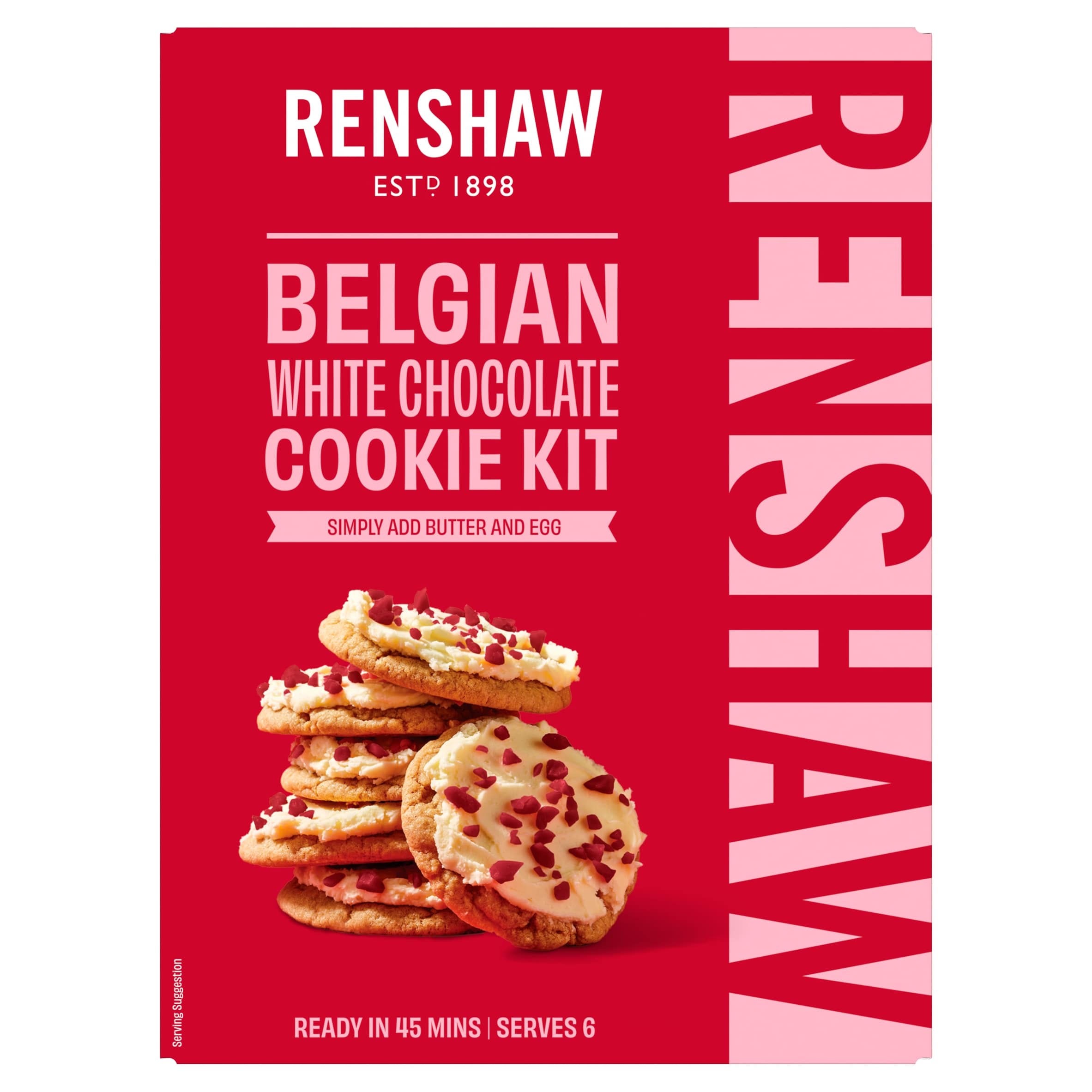 Renshaw Belgian White Chocolate Cookie Kit 365G