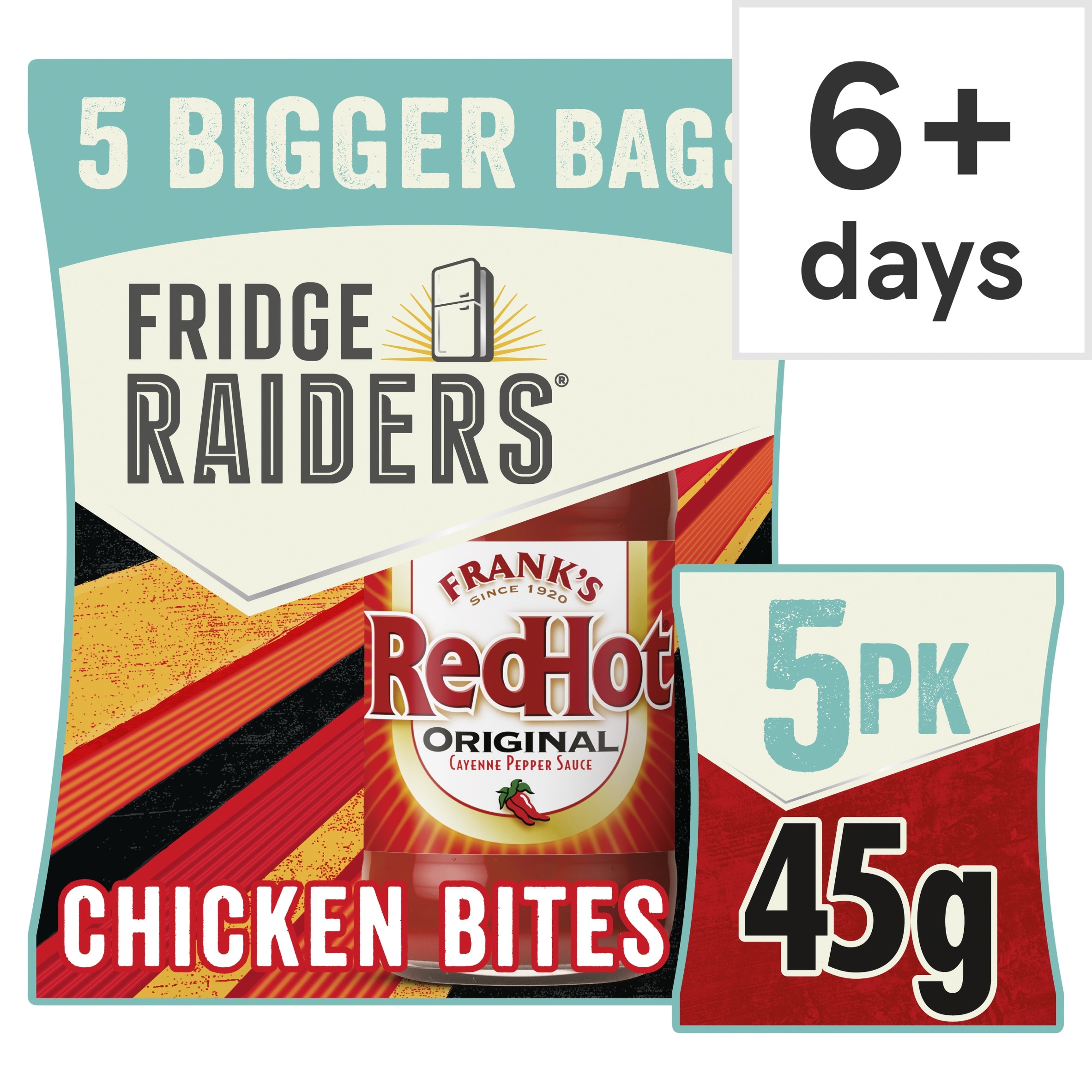 Fridge Raiders & Frank's Redhot Original 5x45g