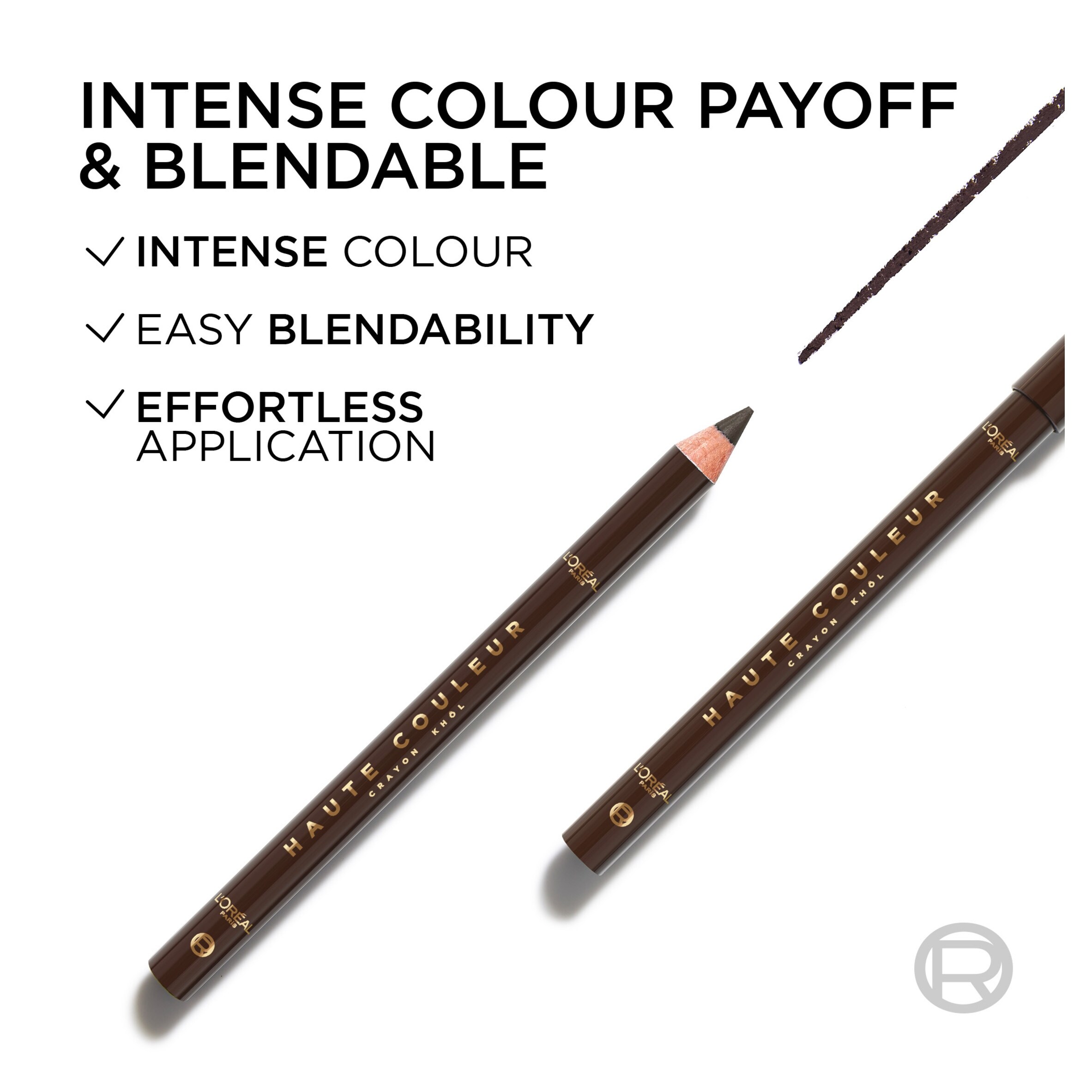L'Oreal Paris, Haute Couleur Khôl Eyeliner, Brun Leather thumbnail 3