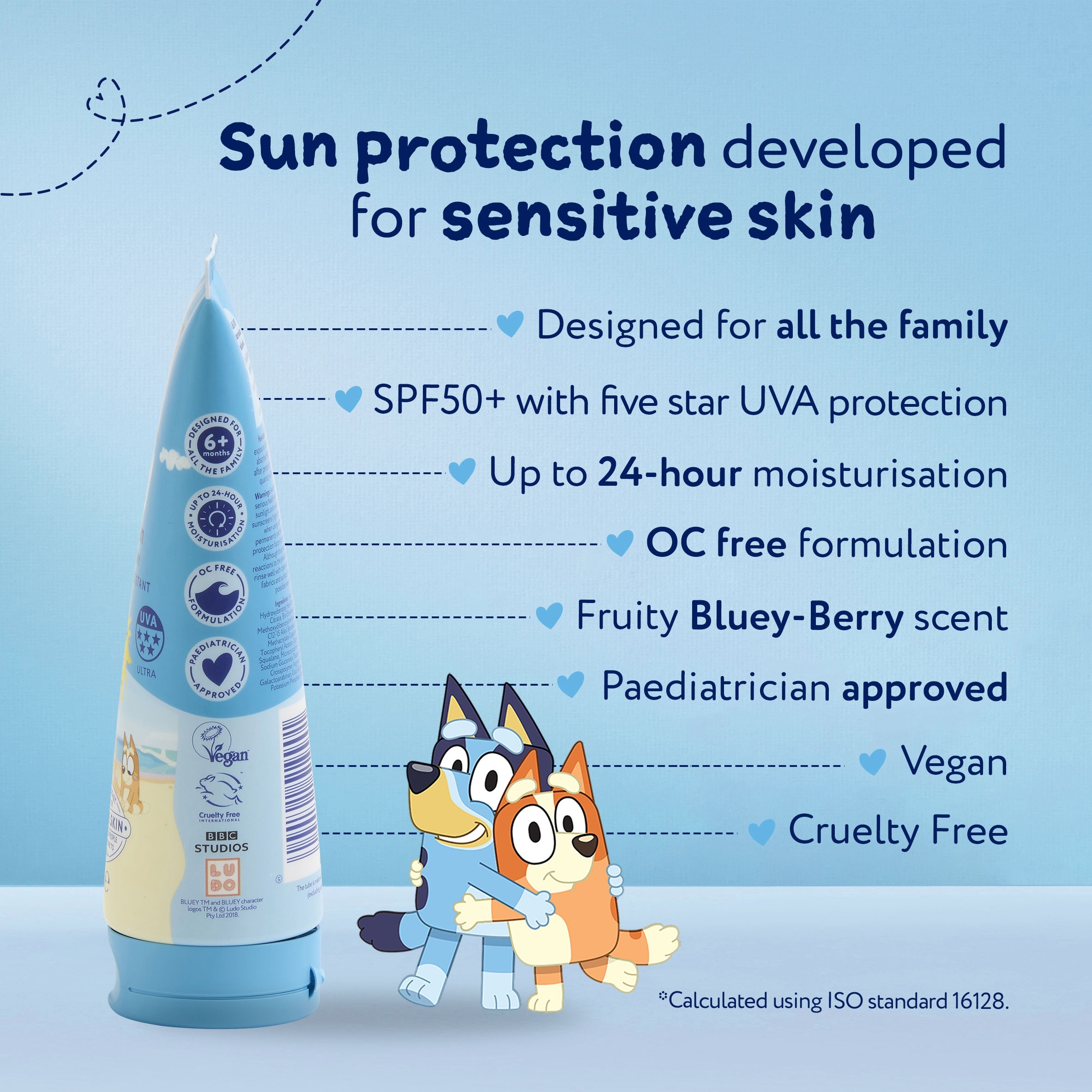 Childs Farm and Bluey, SPF 50+ Sun Cream, Bluey-Berry, 100ml thumbnail 4