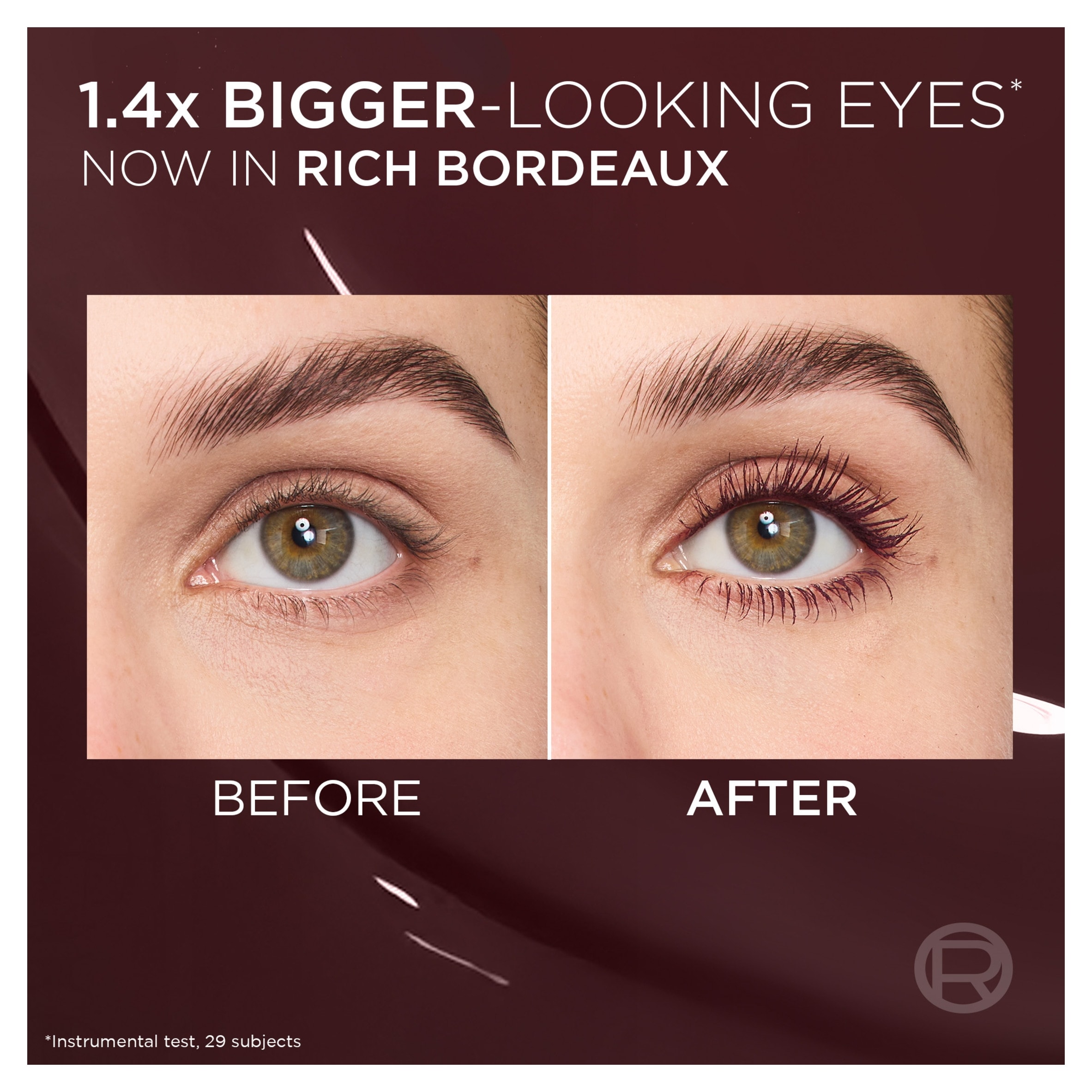 L'Oreal Paris, Volume Million Lashes Panorama Chromatic Mascara, Bordeaux Cashmere, 9.9ml thumbnail 4
