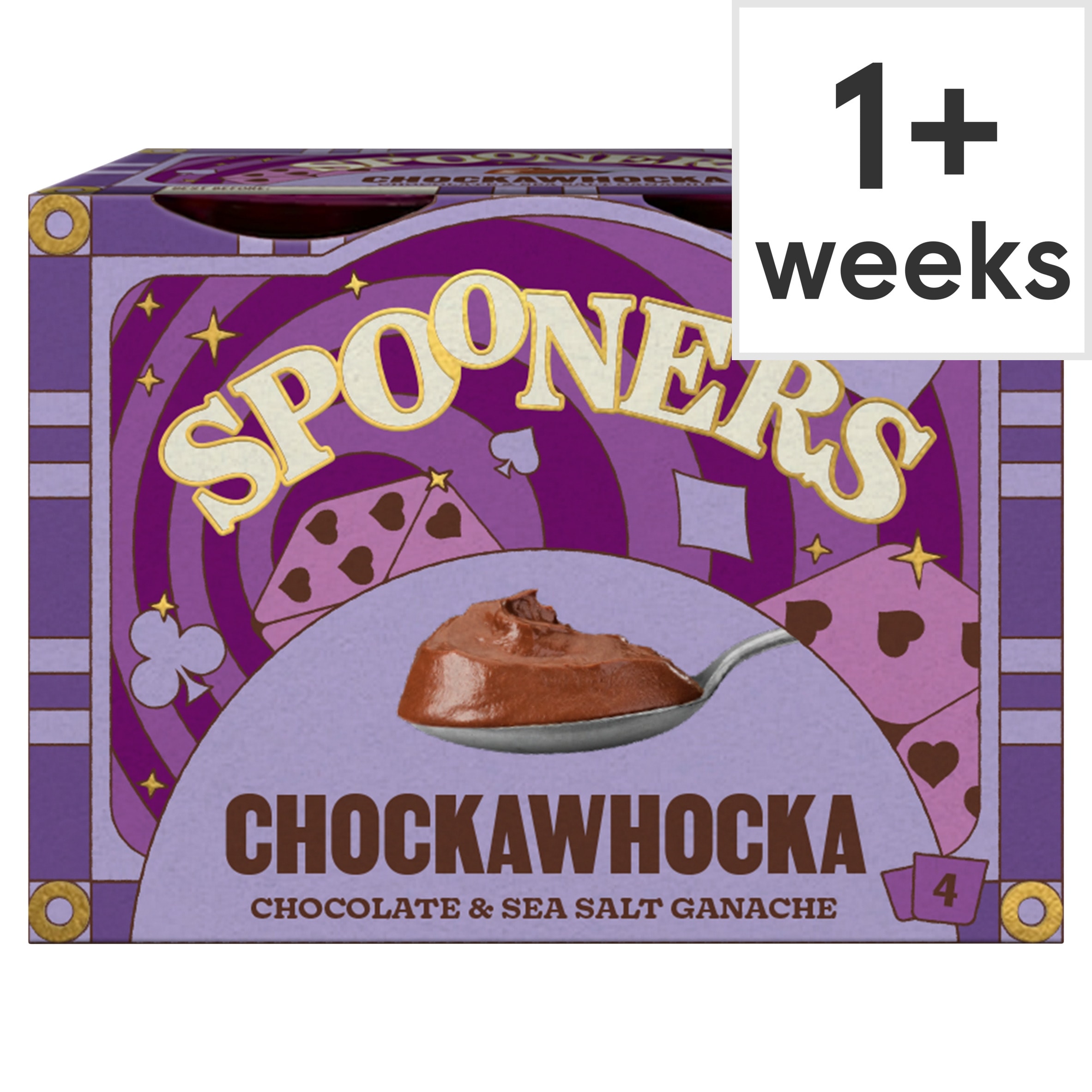 Spooners Chockawhocka Chocolate Sea Salt Ganache 4x45g