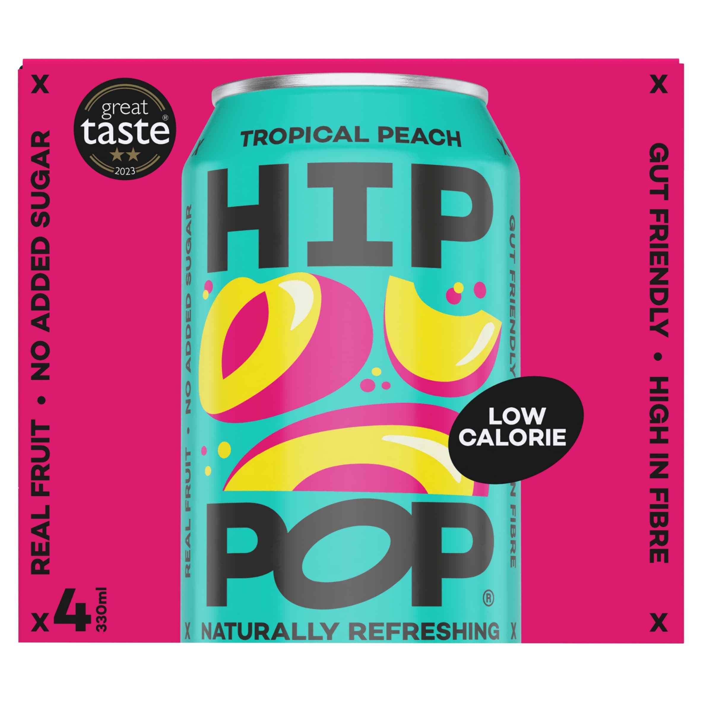 Hip Pop Tropical Peach Fizzy Drink