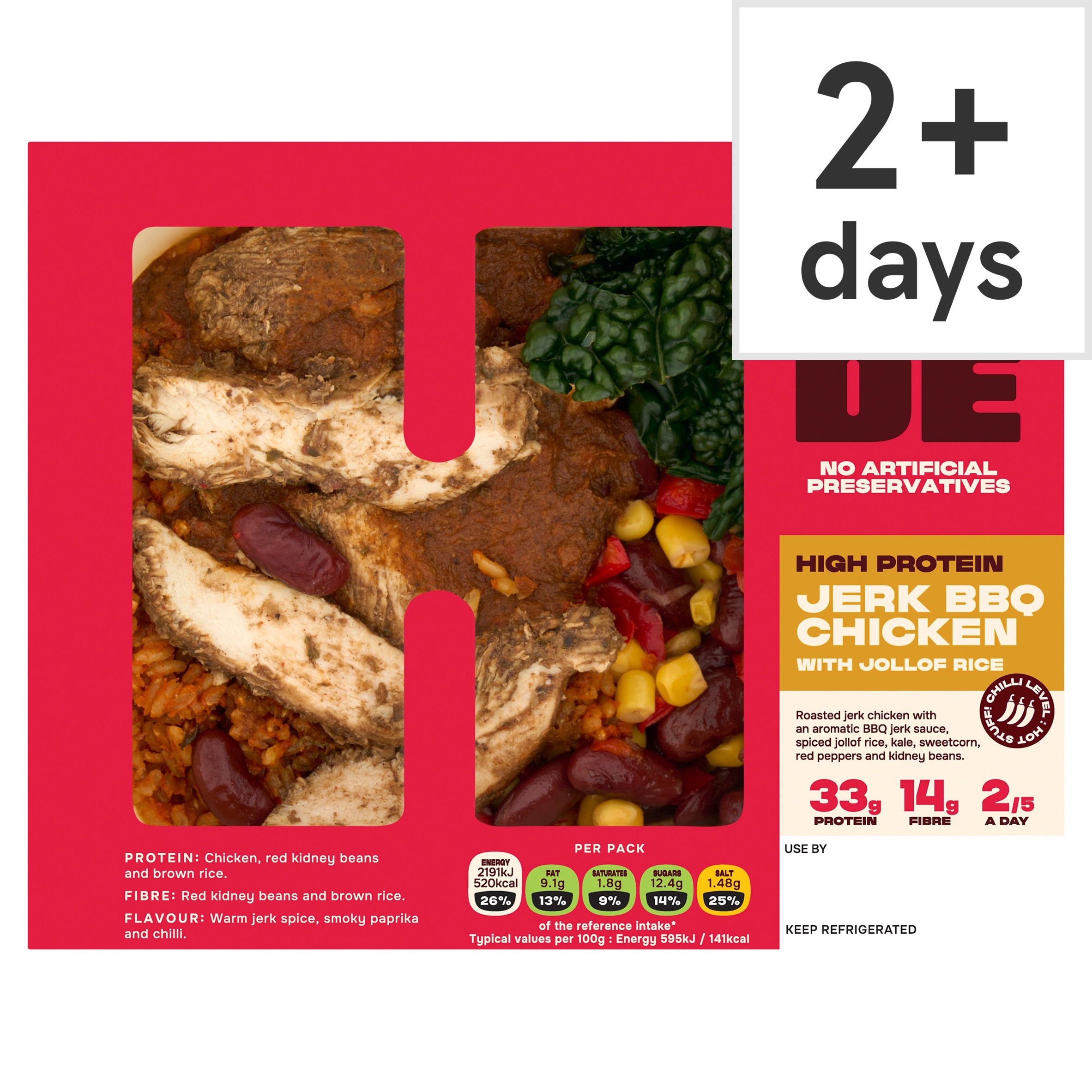 Hide Jerk BBQ Chicken with Jollof Rice 380g