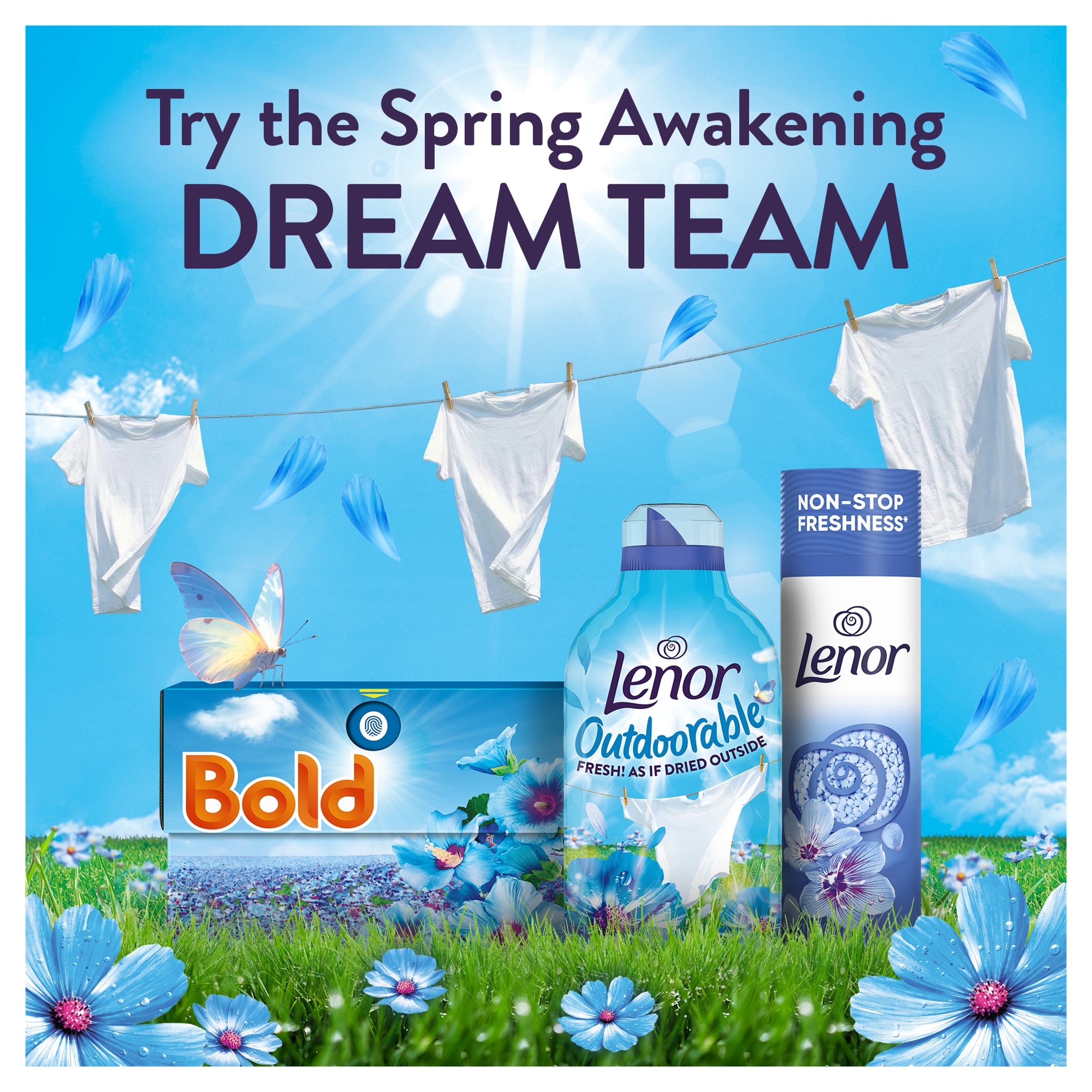 Lenor Outdoorable Fabric Conditioner Spring Awakening 105 Washes 1.47l thumbnail 4