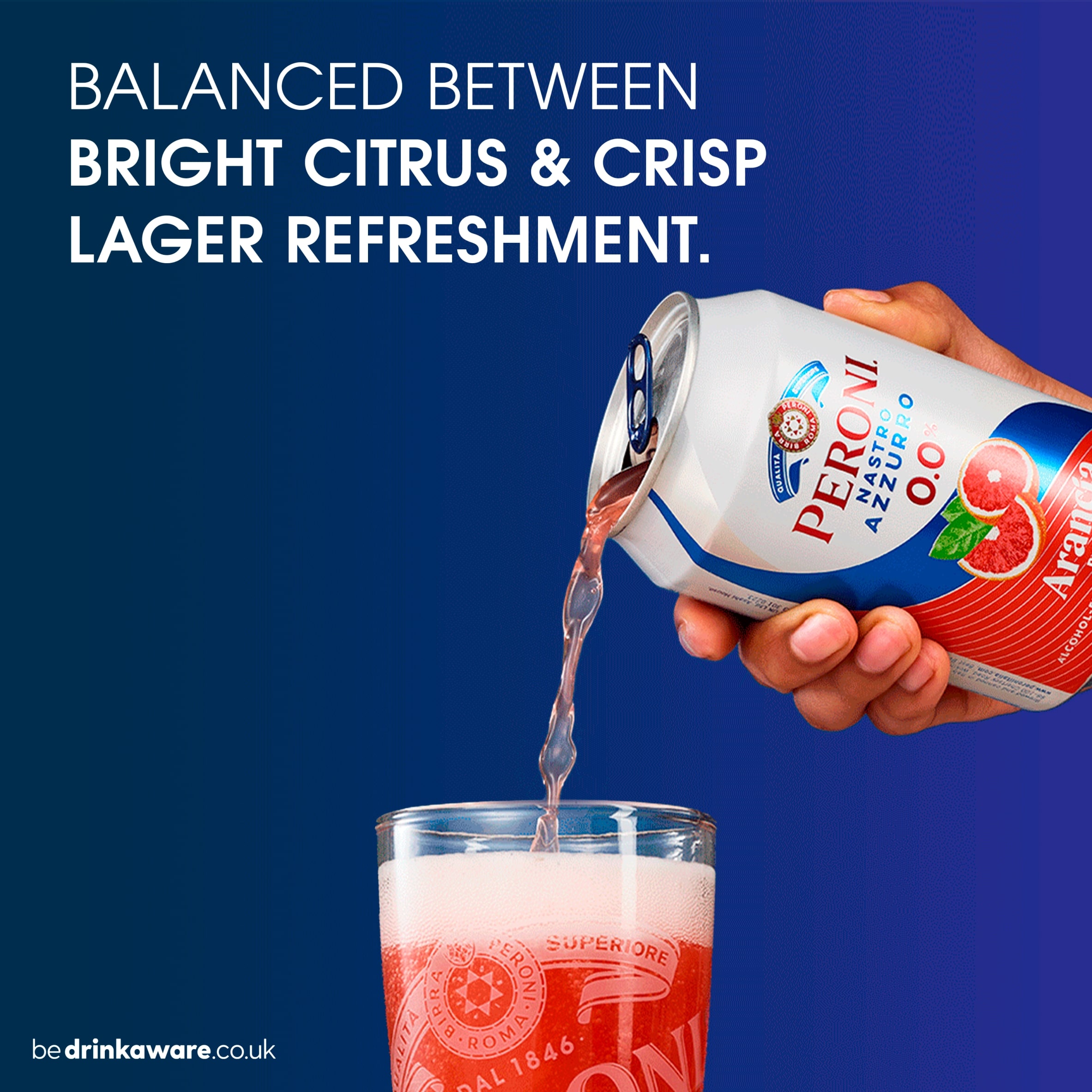 Peroni 0.0% Blood Orange Alcohol Free Beer Cans 4x330ml thumbnail 4