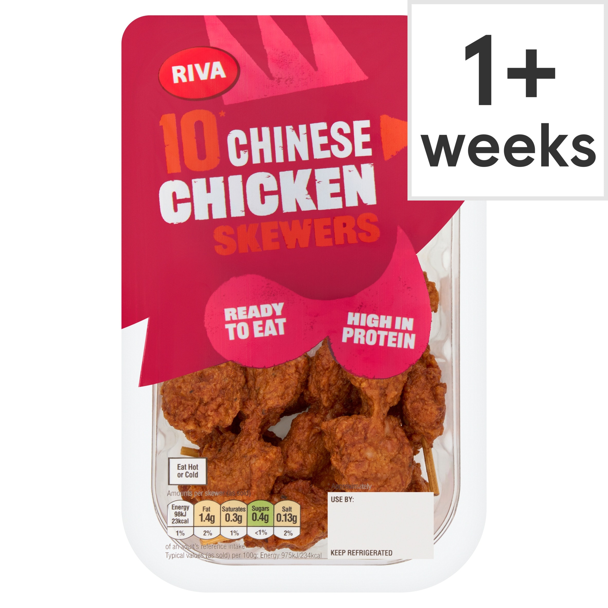 Riva 10 Chinese Chicken Skewers 100g
