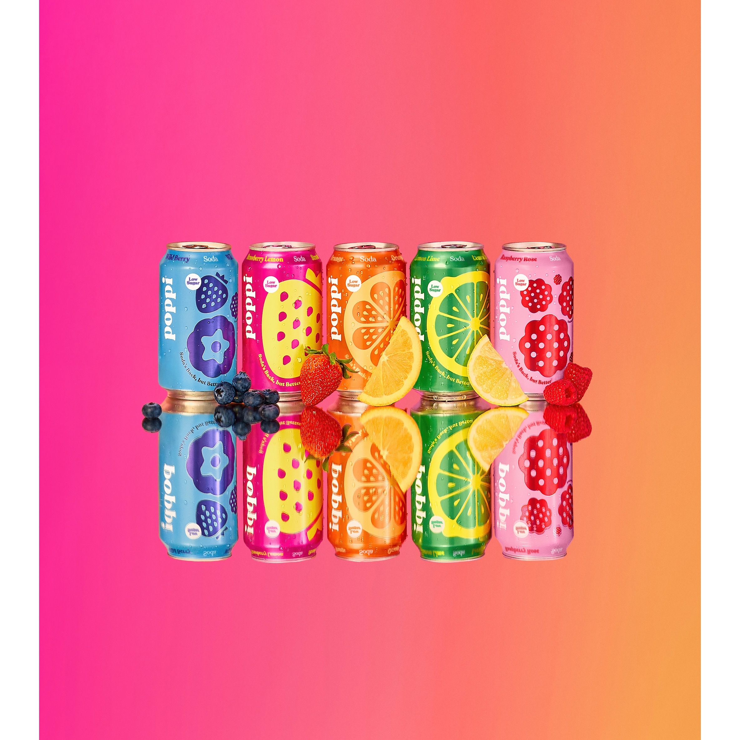 Poppi Lemon & Lime Soda Cans 4x330ml thumbnail 5