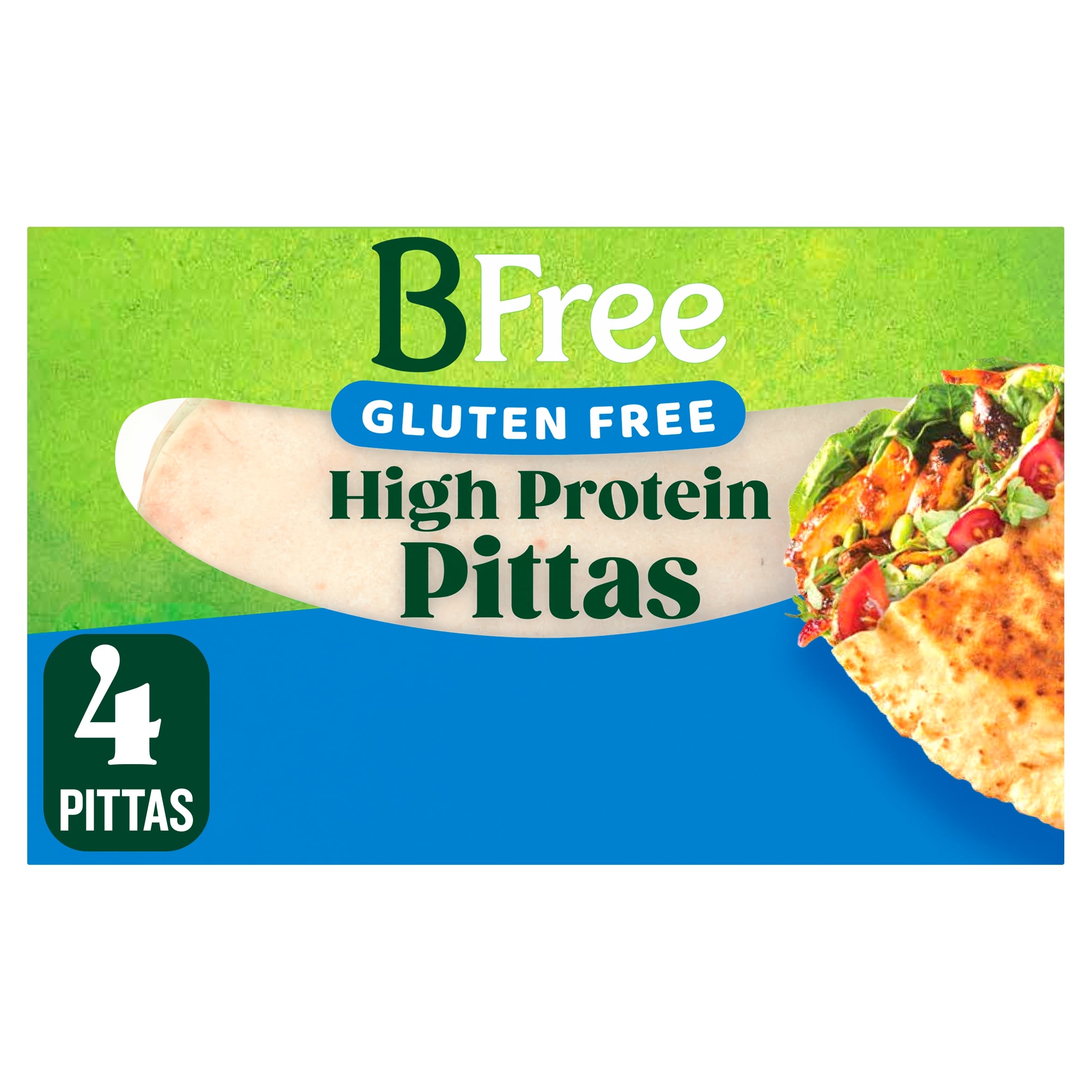 BFree Gluten Free High Protein 4 Pittas 220g