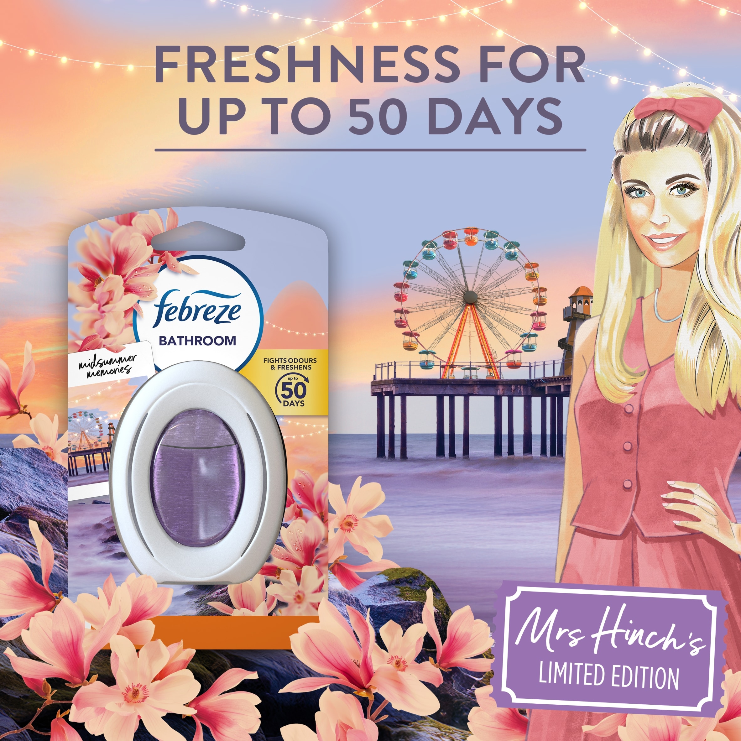 Febreze Bathroom Mrs Hinch's Limited Edition Midsummer Memories 7.5ml thumbnail 4