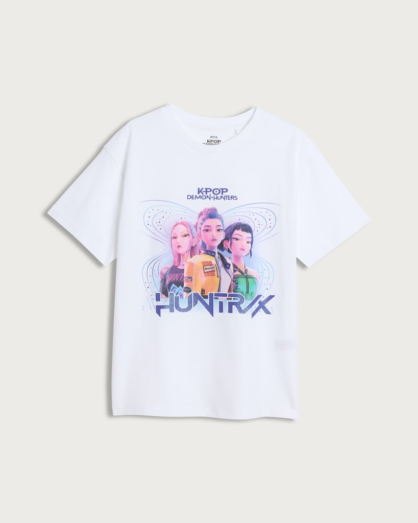 K-Pop Demon Hunters Pure Cotton Huntrix T-Shirt in Multi thumbnail 4