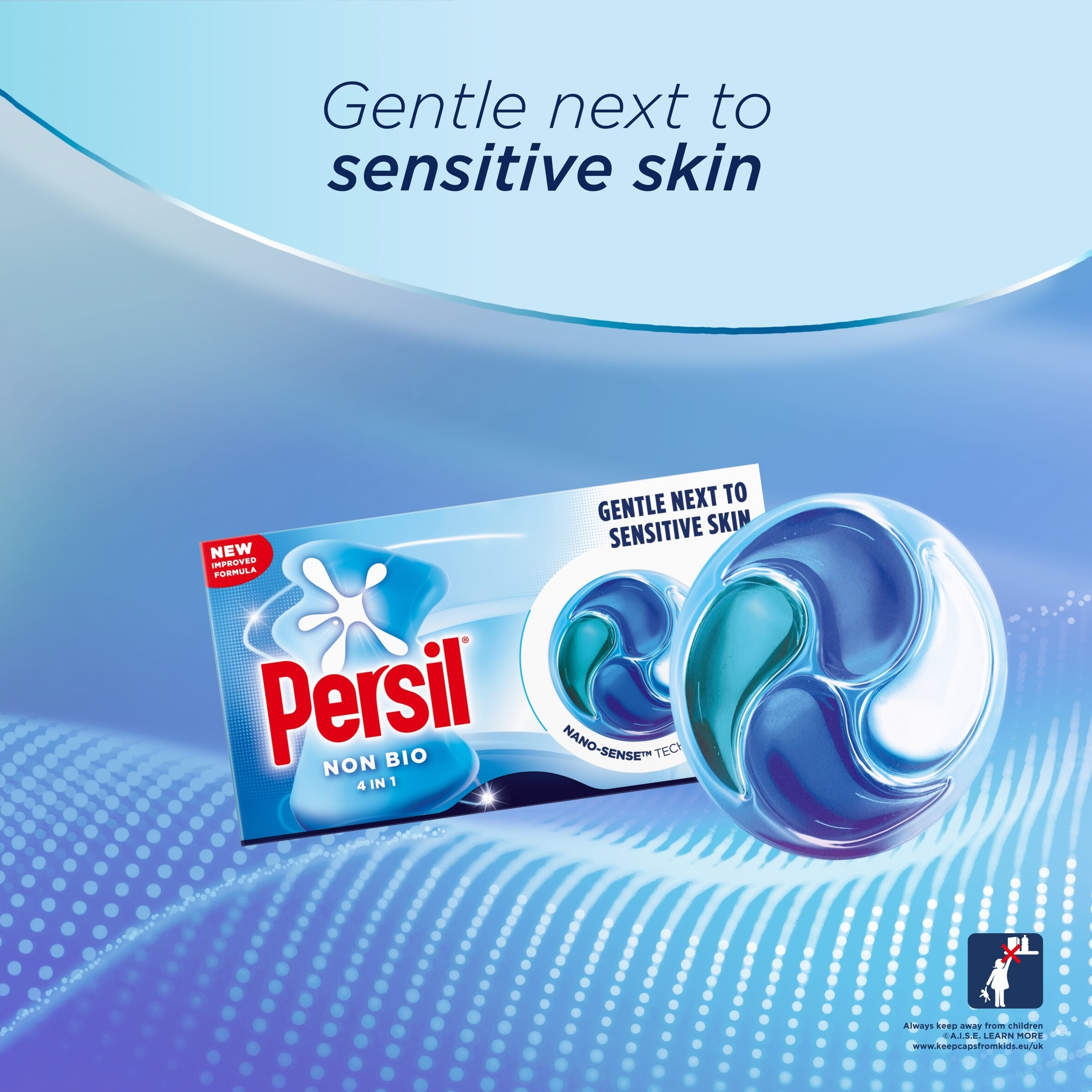 Persil Non Bio 4 in 1 Laundry Washing Detergent Capsules 25 Washes 340g thumbnail 2