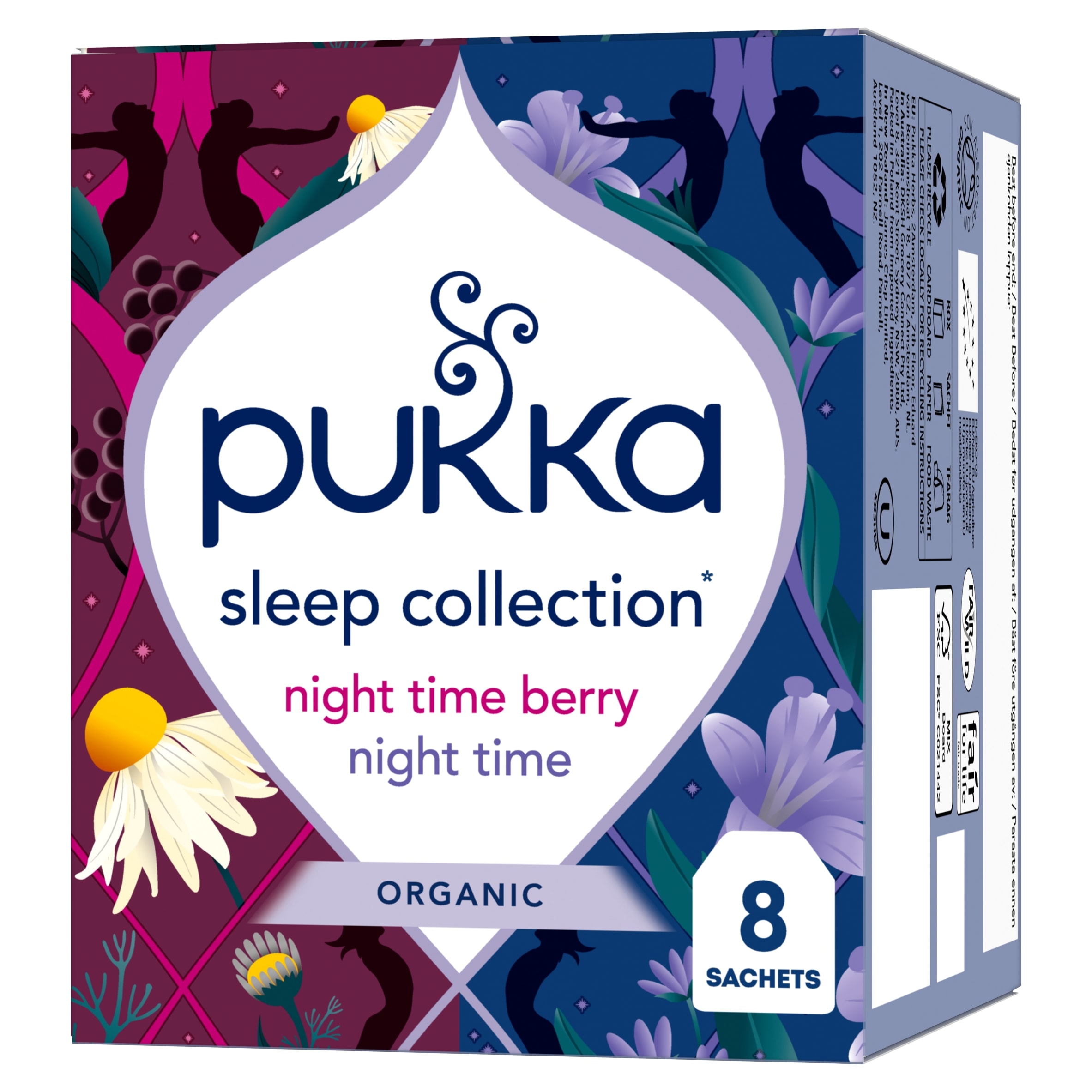 Pukka Organic Sleep Collection with Night Time Chamomile 8 Tea Bags 10.4g thumbnail 2