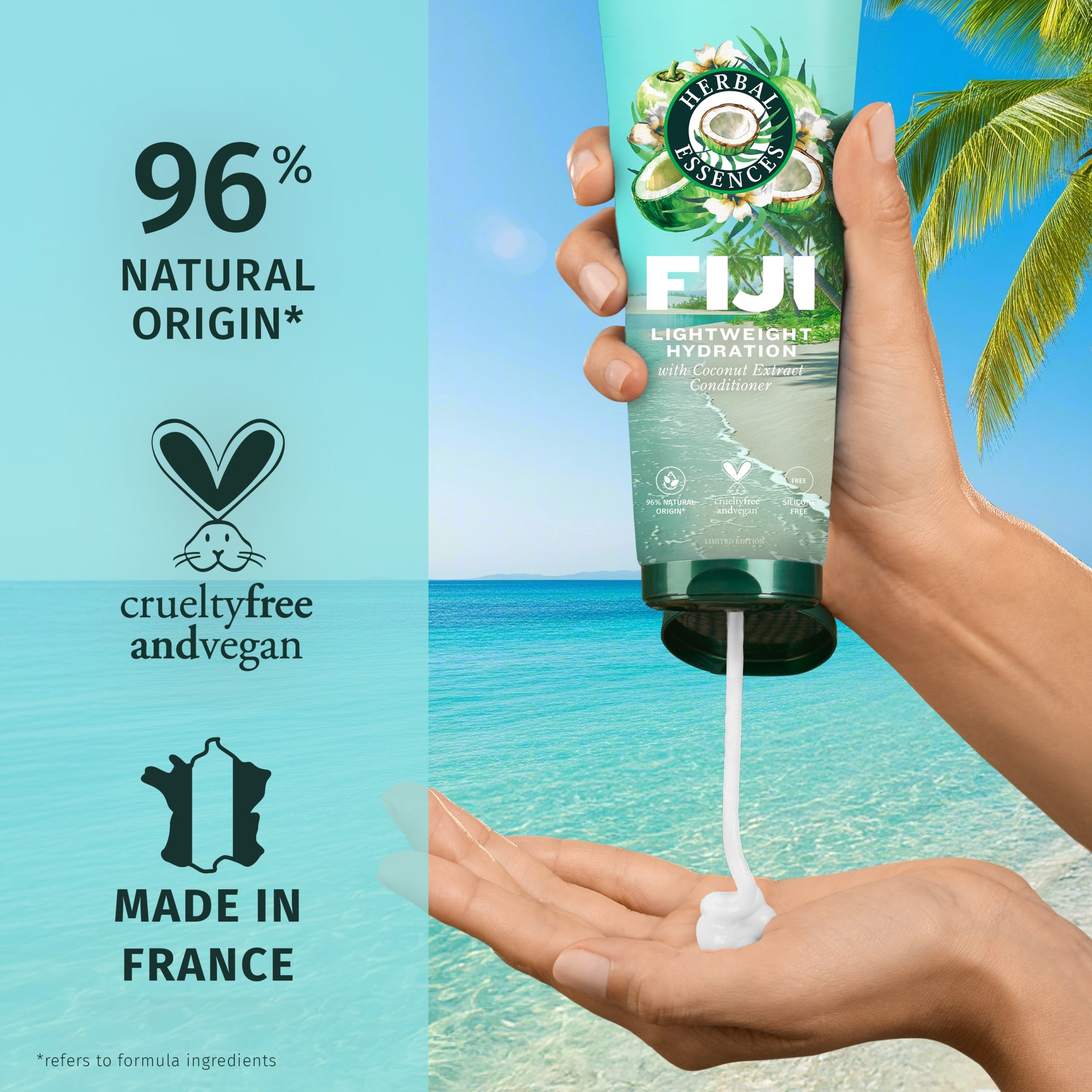 Herbal Essences Fiji Lightweight Hydration with Coconut Extract Conditioner 250ml thumbnail 4