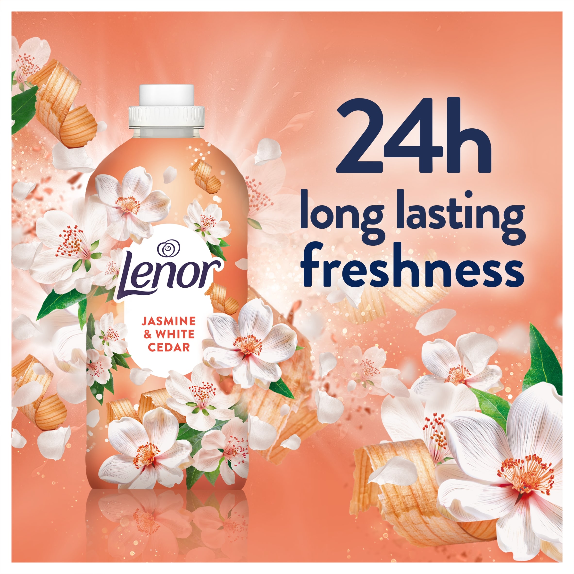 Lenor Fabric Conditioner White Cedar & Jasmine 59 Washes 1829ml thumbnail 5
