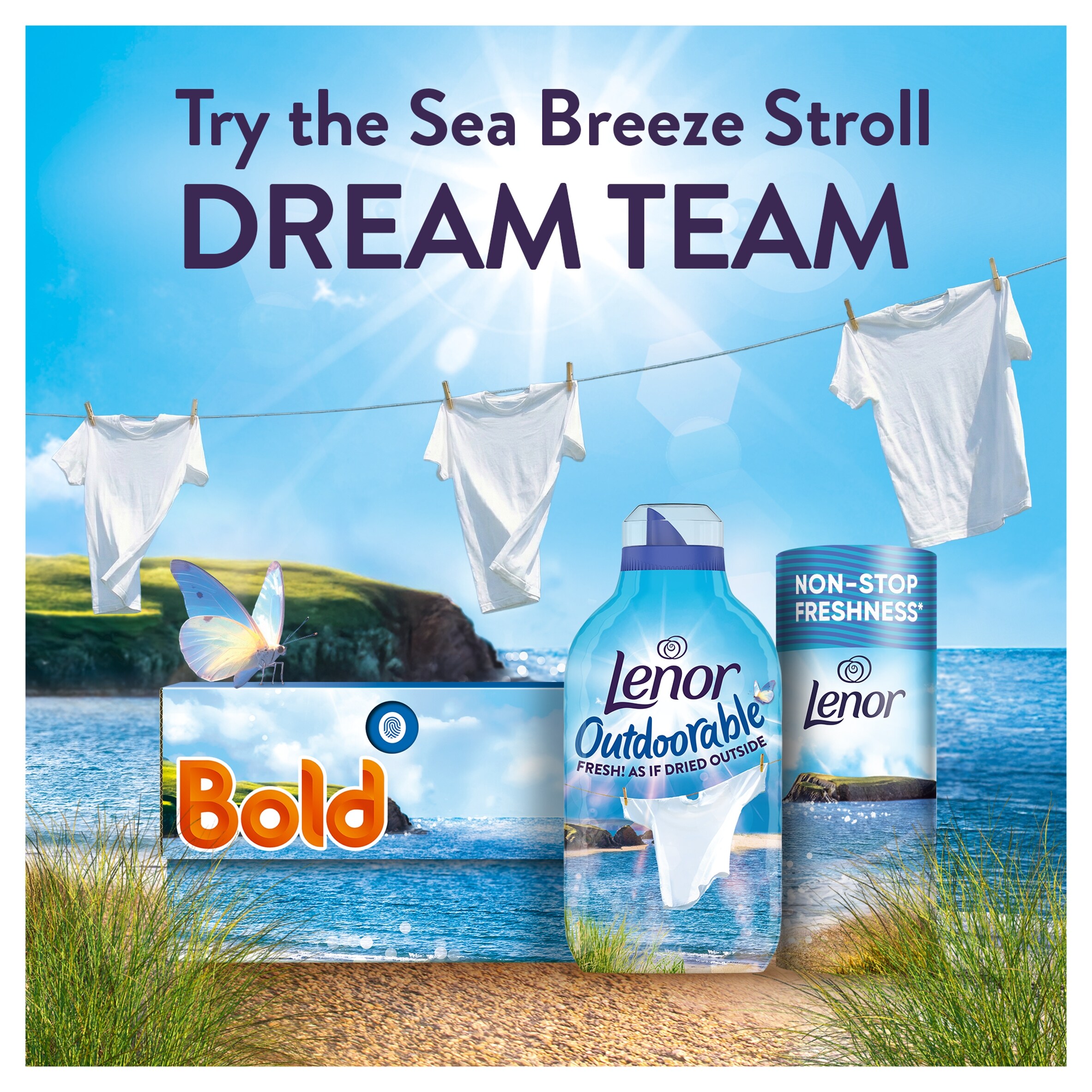 Lenor Outdoorable Fabric Conditioner Sea Breeze Stroll 86 washes 1.204l thumbnail 4