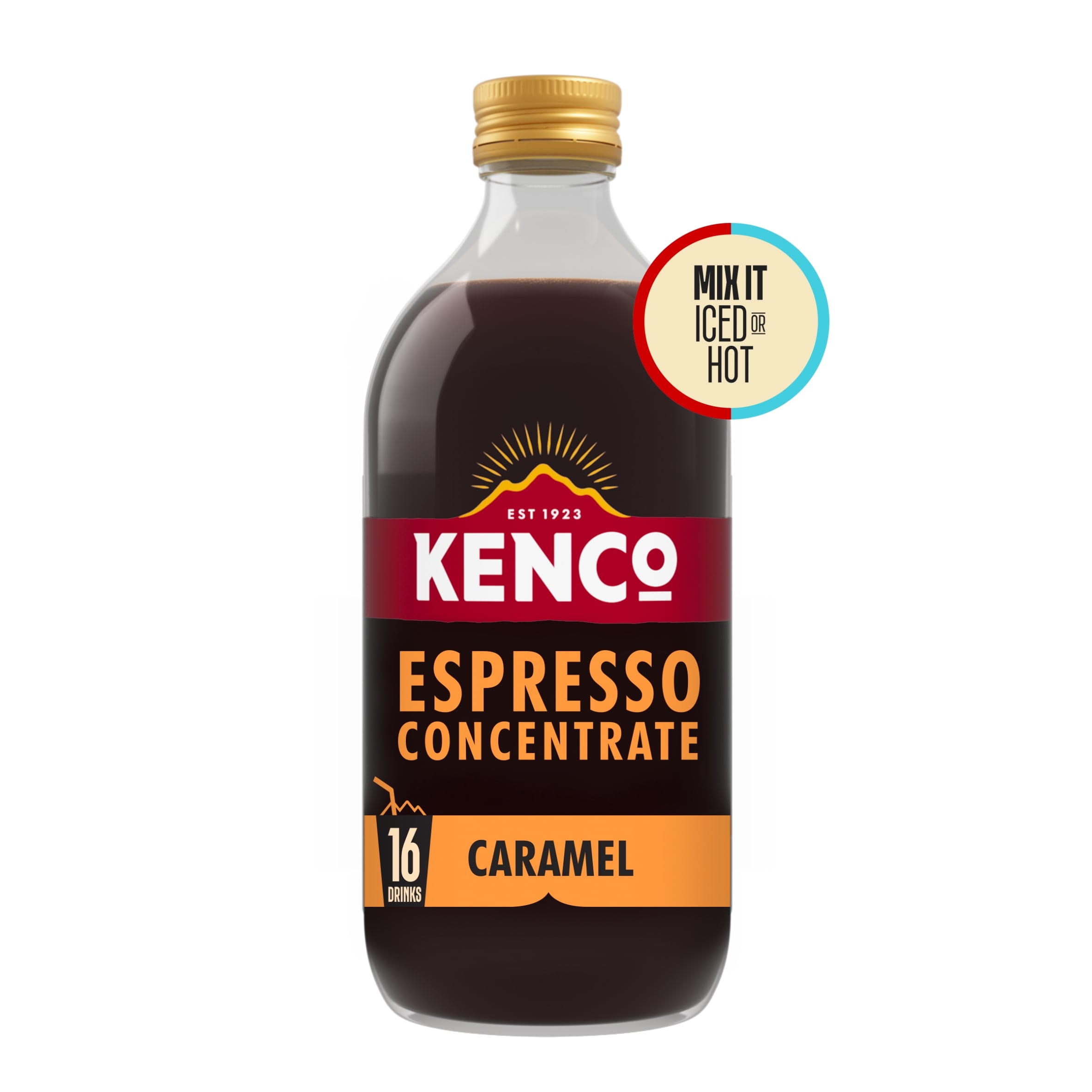 KENCO ICED HOT ESPRESSO CONCENTRATE CARAMEL 485ML