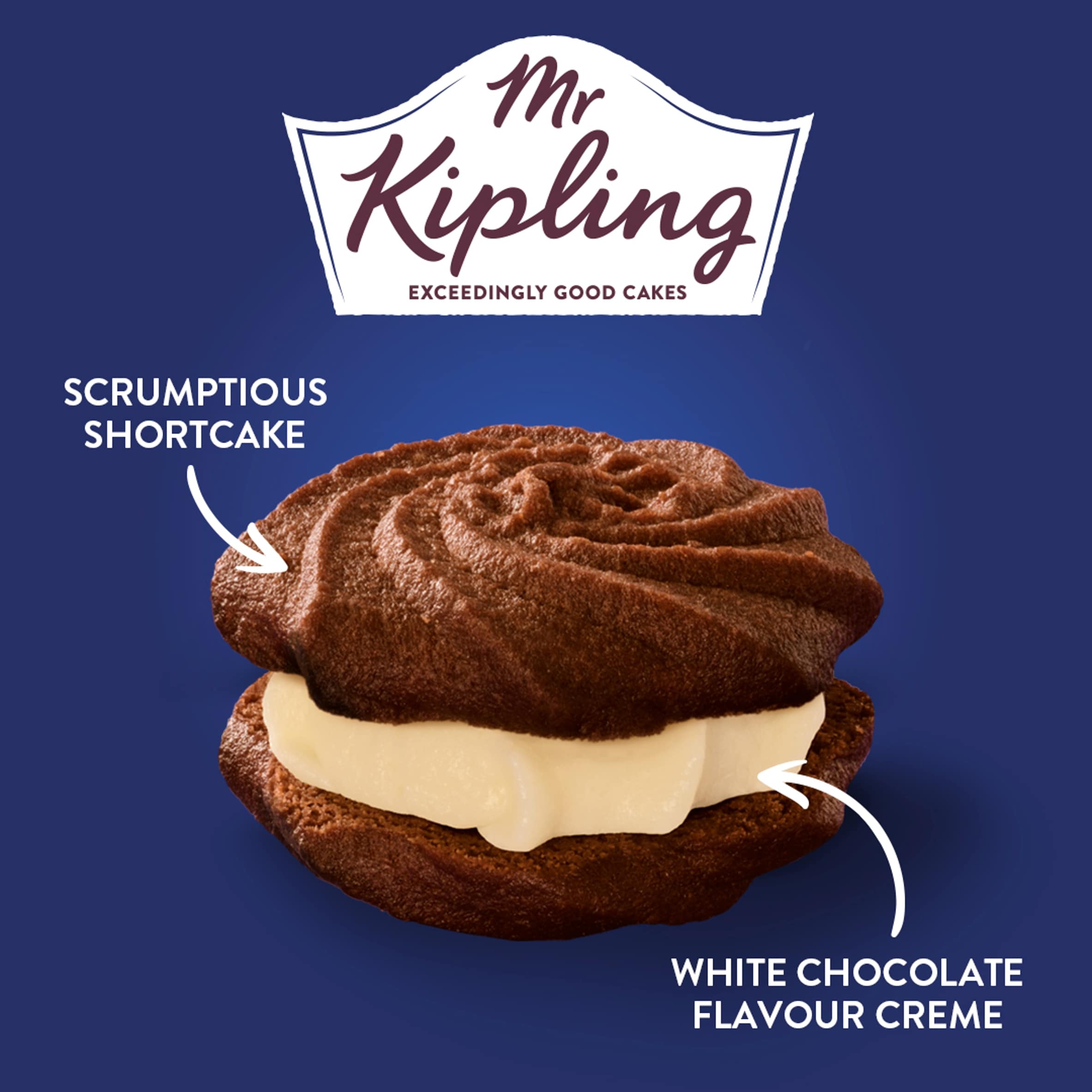 Mr Kipling 4 Cookies and Cream Whirls Shortcake thumbnail 2
