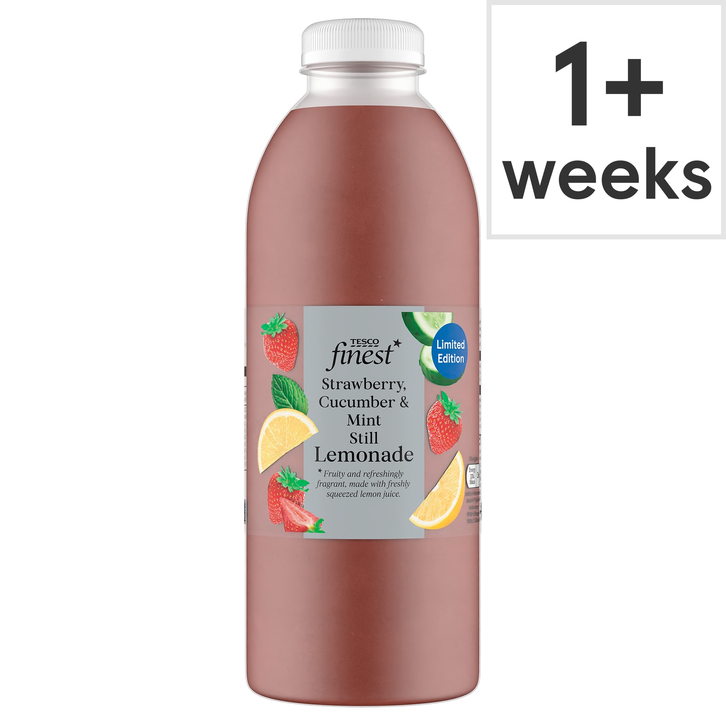 Tesco Finest Strawberry, Cucumber & Mint Lemonade 750ml