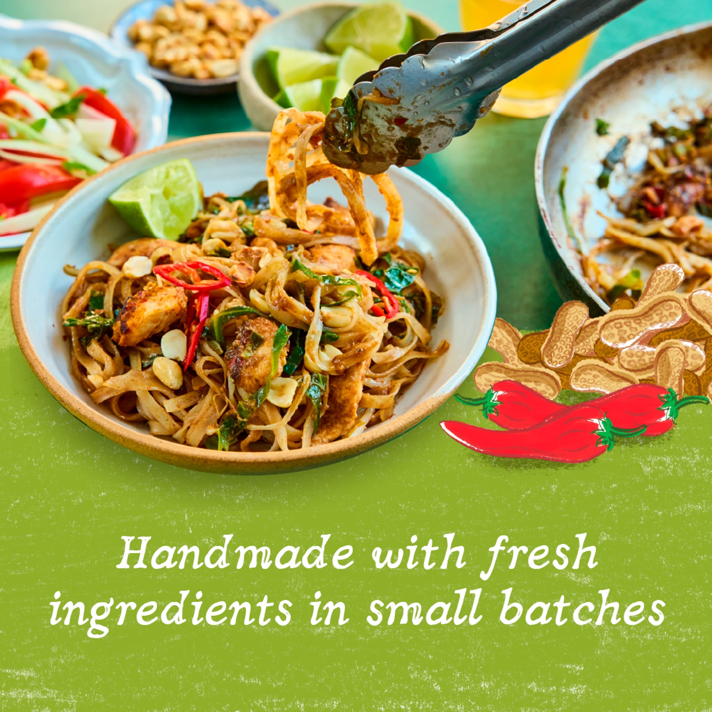 Charlie Bigham's Pan Fry Chicken Pad Thai 380g thumbnail 2
