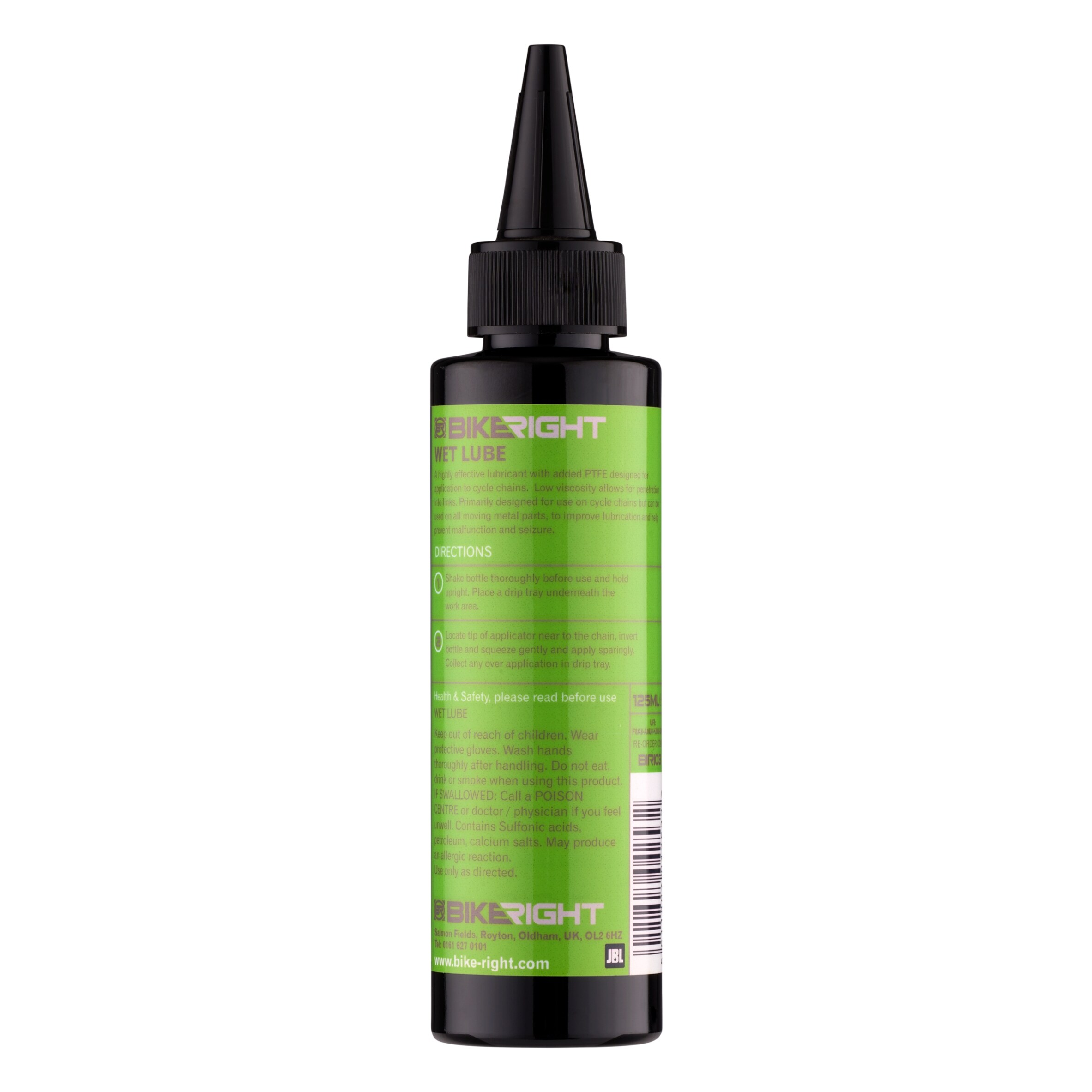 Bikeright Wet Lube With PTFE 125ml thumbnail 2