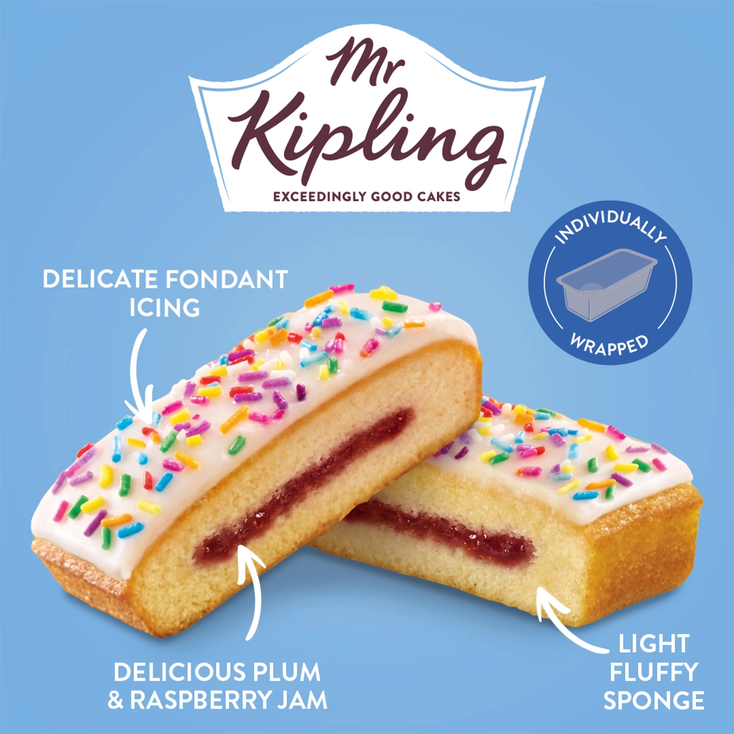 Mr Kipling 8 Birthday Cake Slices thumbnail 2