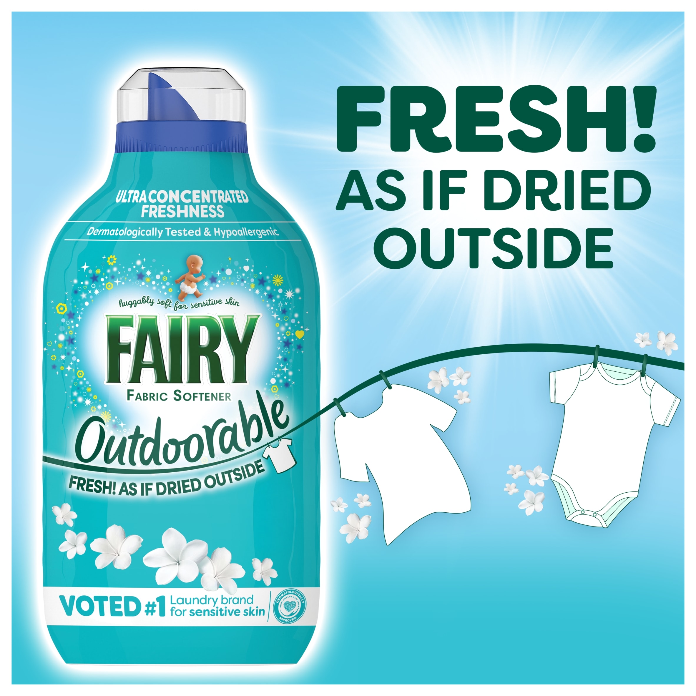 Fairy Outdoorable Fabric softener 86 washes 1.204L thumbnail 4