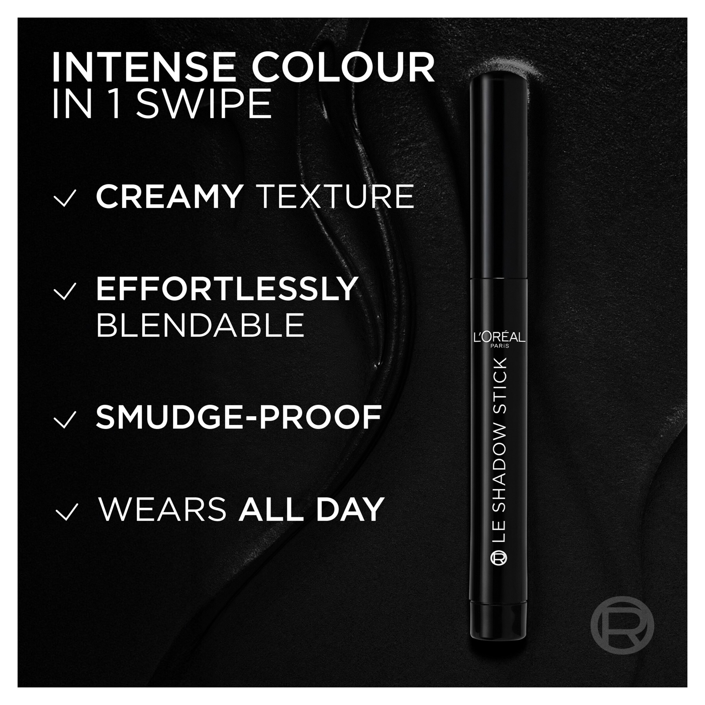 L'Oreal Paris, Le Shadow Stick, 490 All Night Black thumbnail 4