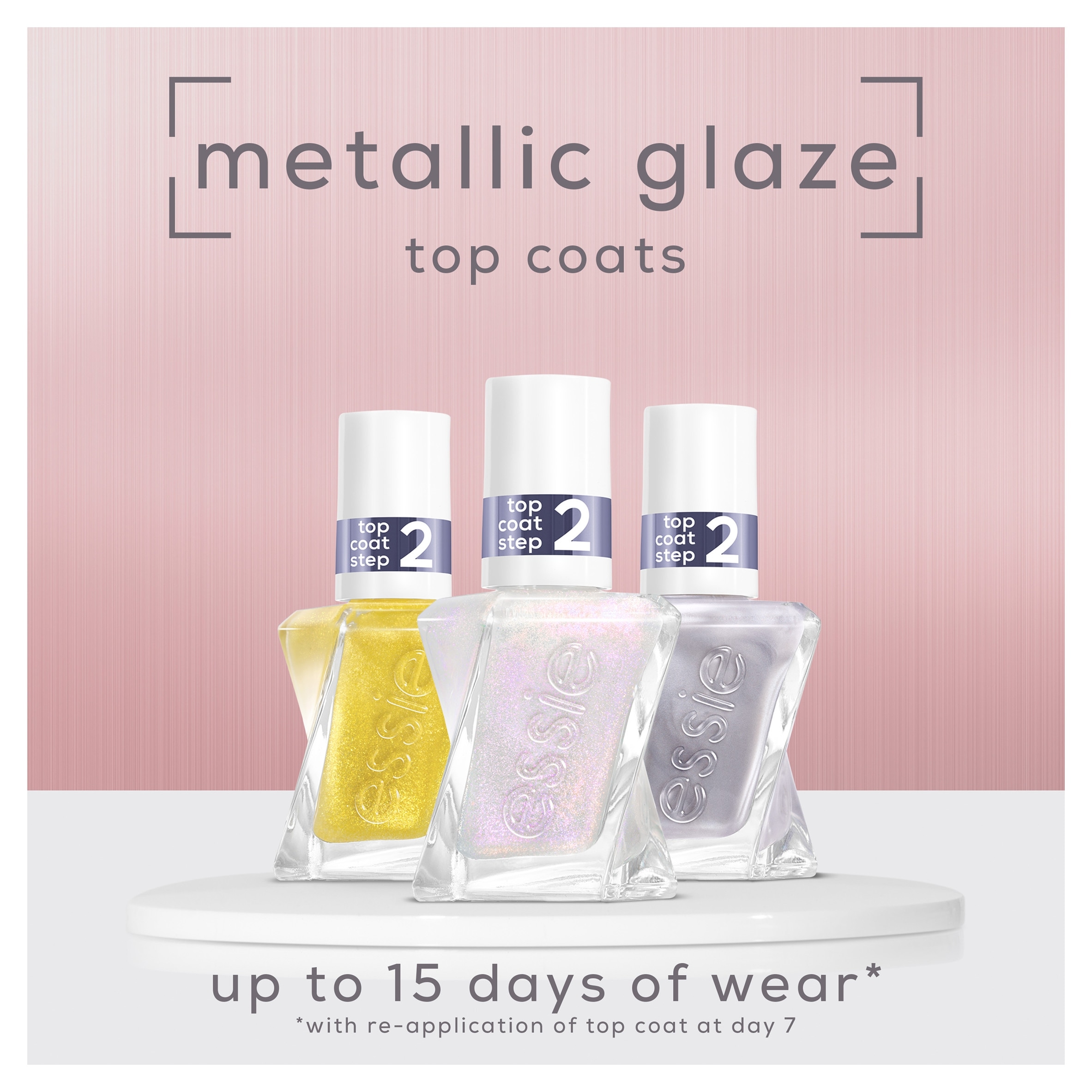 Essie Gel Couture Blushed Metal Top Coat Nail Polish 13.5ml thumbnail 4