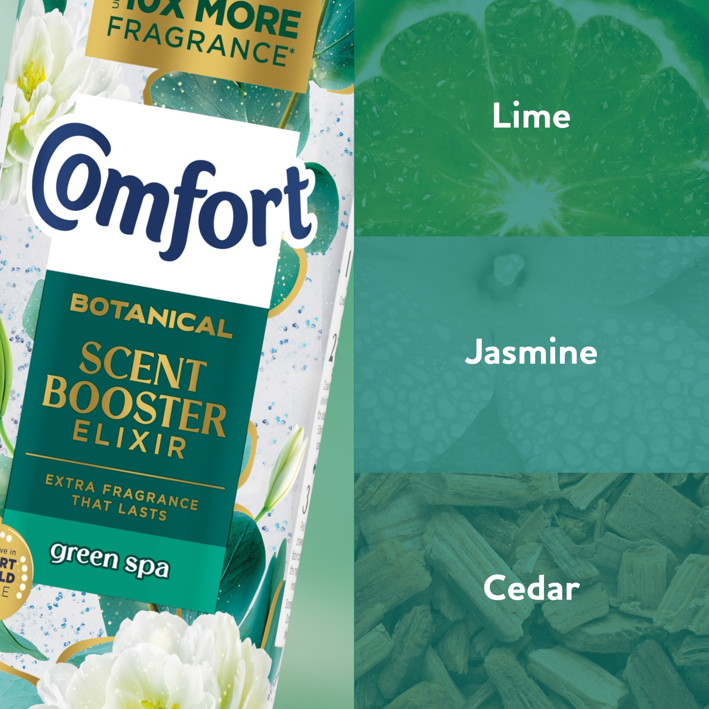 Comfort Botanical Scent Booster Elixir Green Spa 460ml thumbnail 2