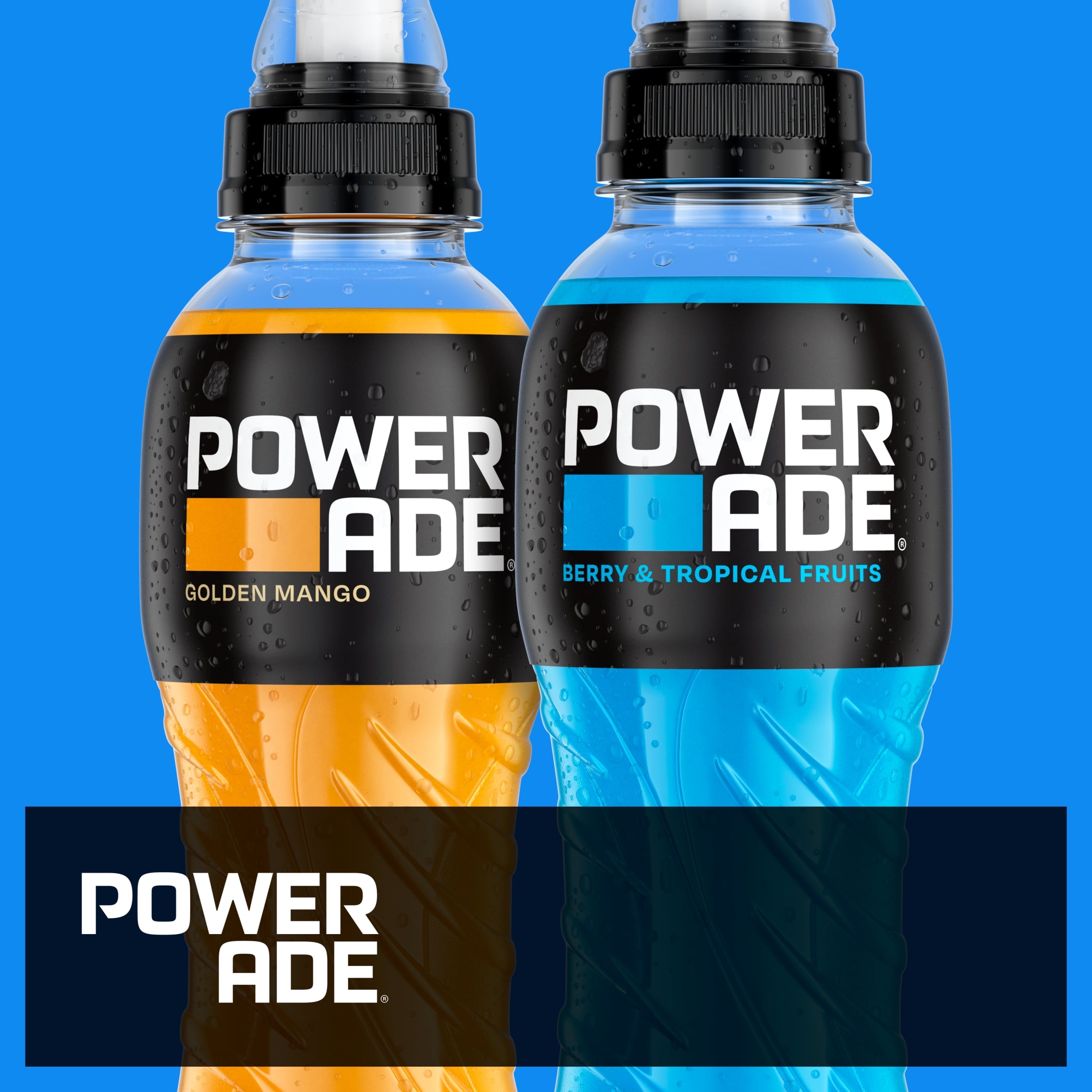 Powerade 4 x 500ml Golden Mango Sports Drink Bottles thumbnail 3