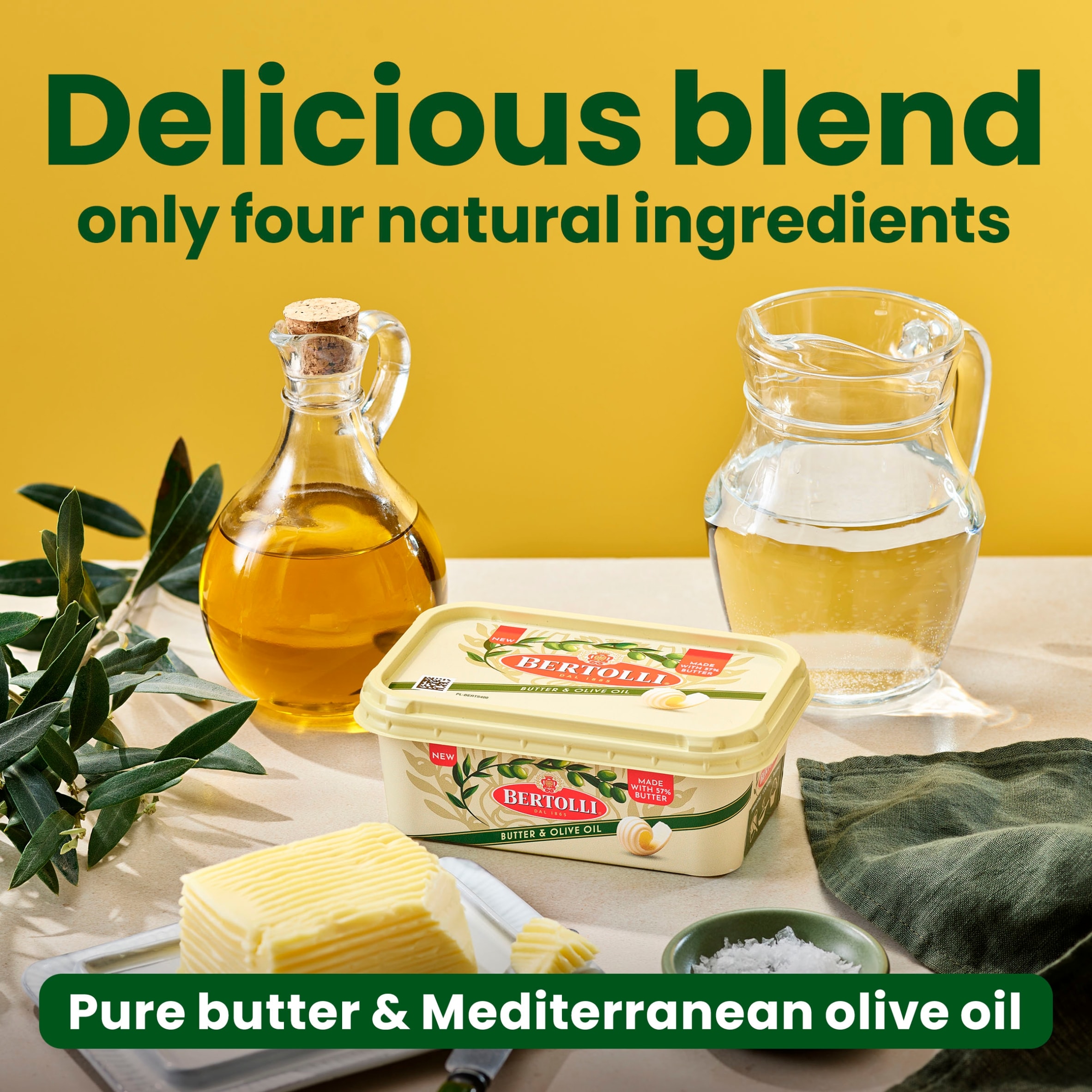 Bertolli Spreadable Blend of Butter and Olive Oil 400g thumbnail 3